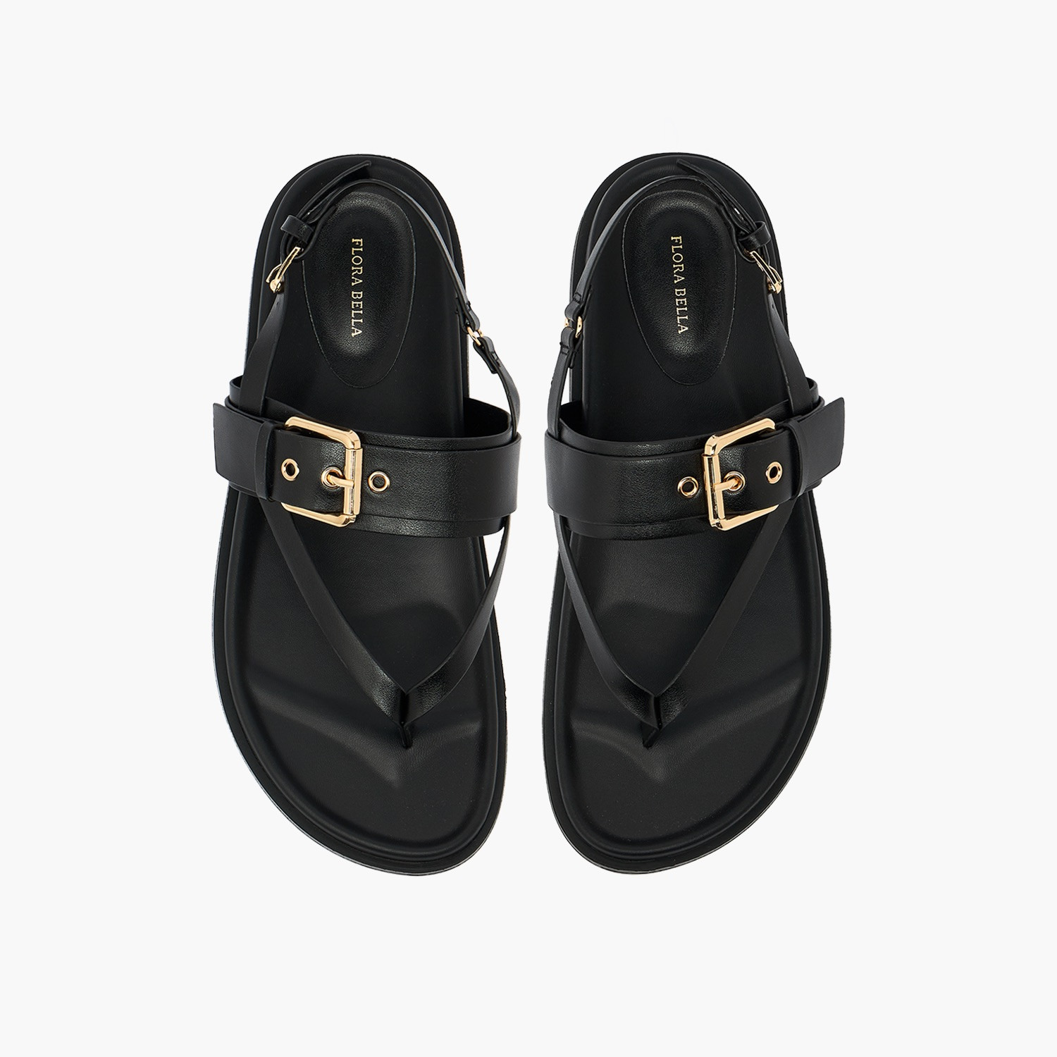 صندل بتفاصيل إبزيم للنساء من فلورا بيلا بواسطة شو إكسبريس-women-shoes-flats-sandals-image-1