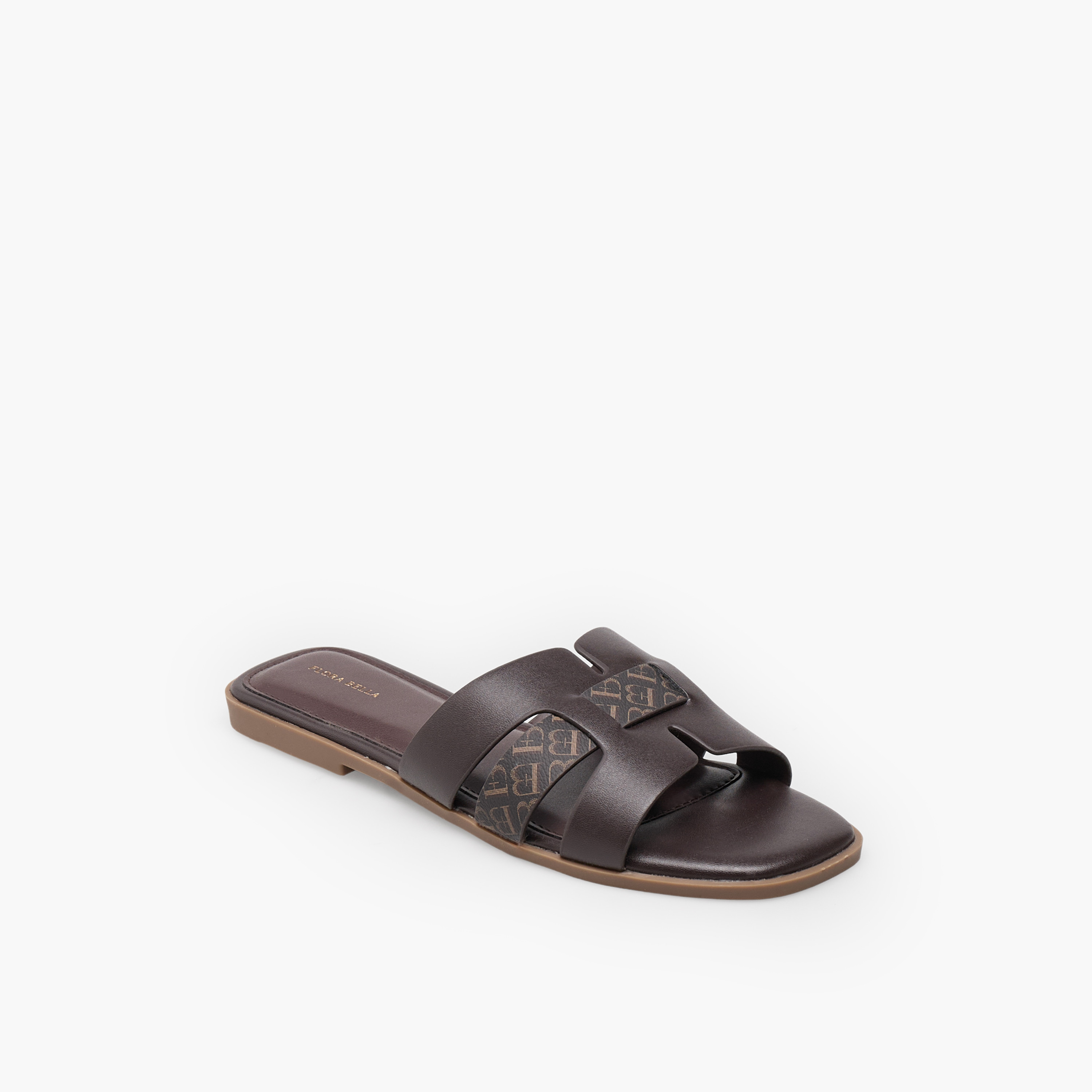 صندل نسائي بنقشة مونوغرام من فلورا بيلا-women-shoes-flats-sandals-image-2