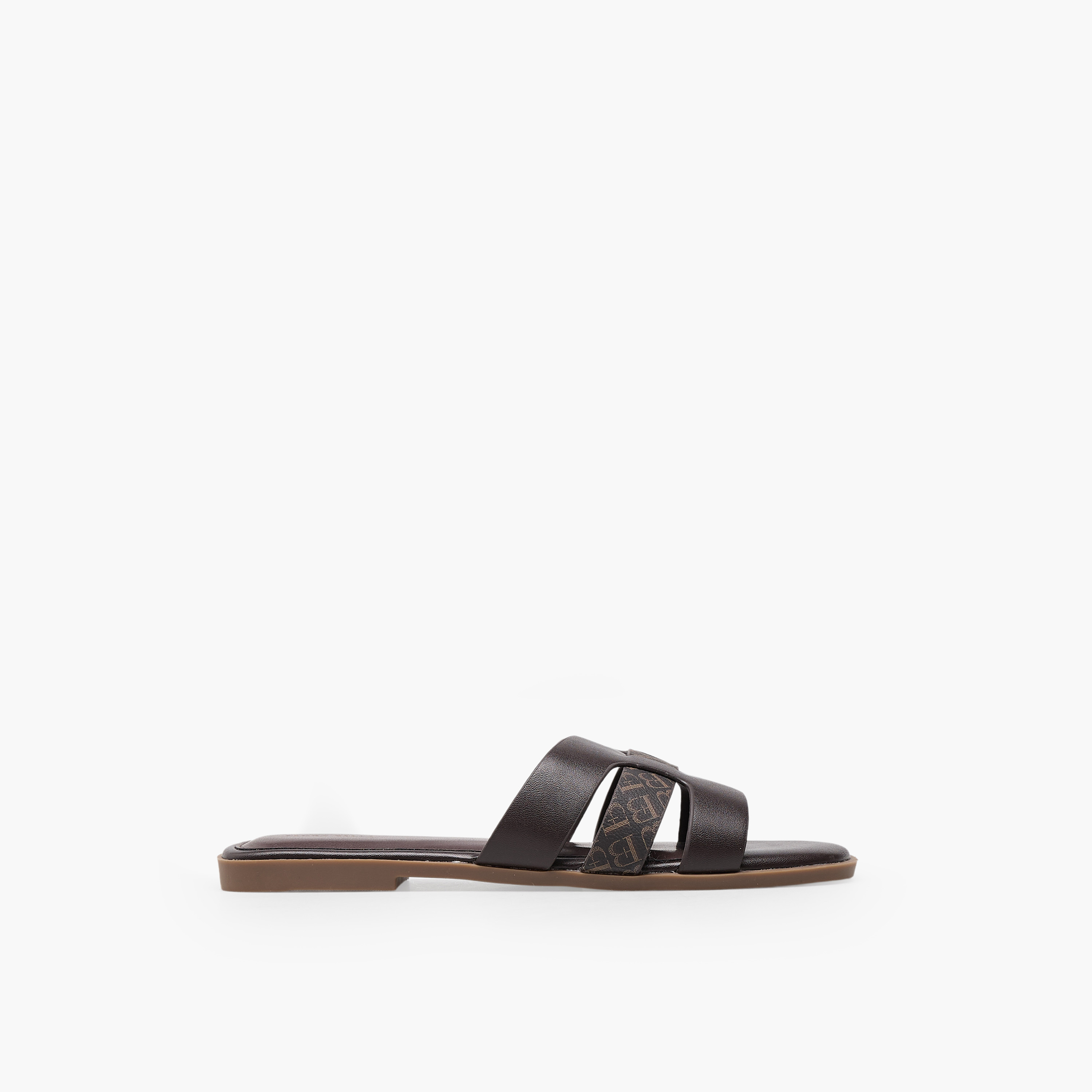 صندل نسائي بنقشة مونوغرام من فلورا بيلا-women-shoes-flats-sandals-image-3