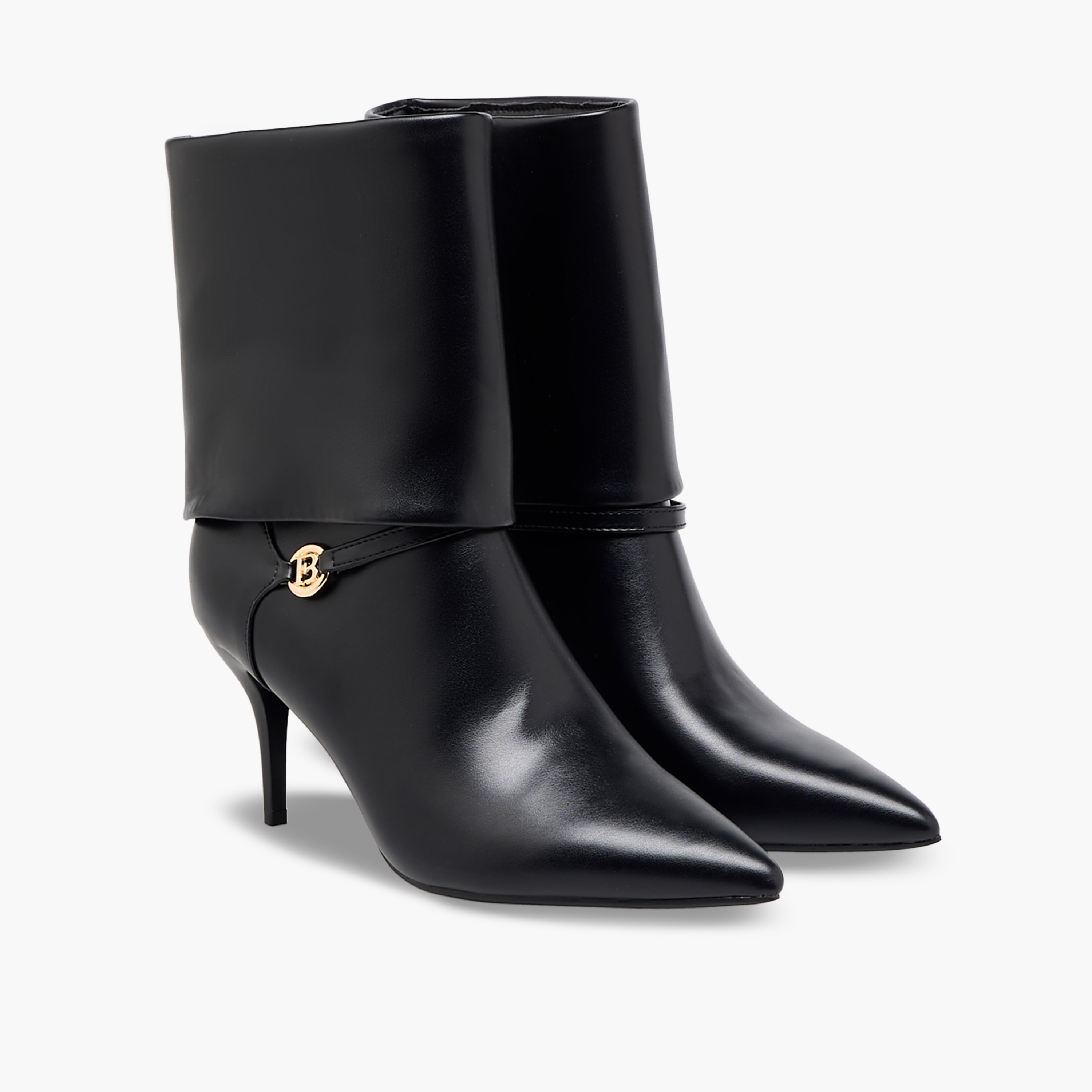 Flora Bella Women Foldover Stiletto Heel Ankle Boots-women-shoes-boots-image-1