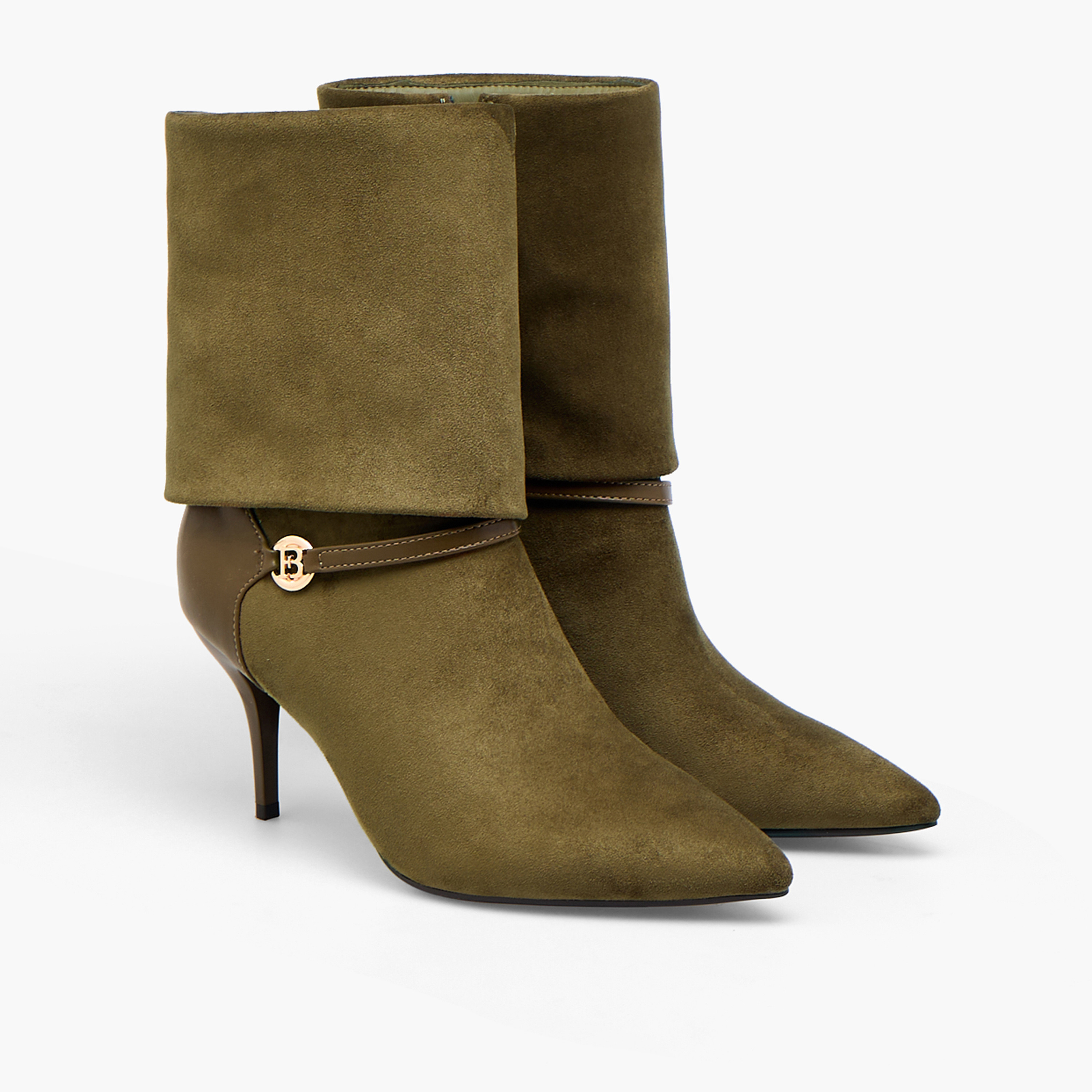 Flora Bella Women Foldover Stiletto Heel Ankle Boots-women-shoes-boots-image-1