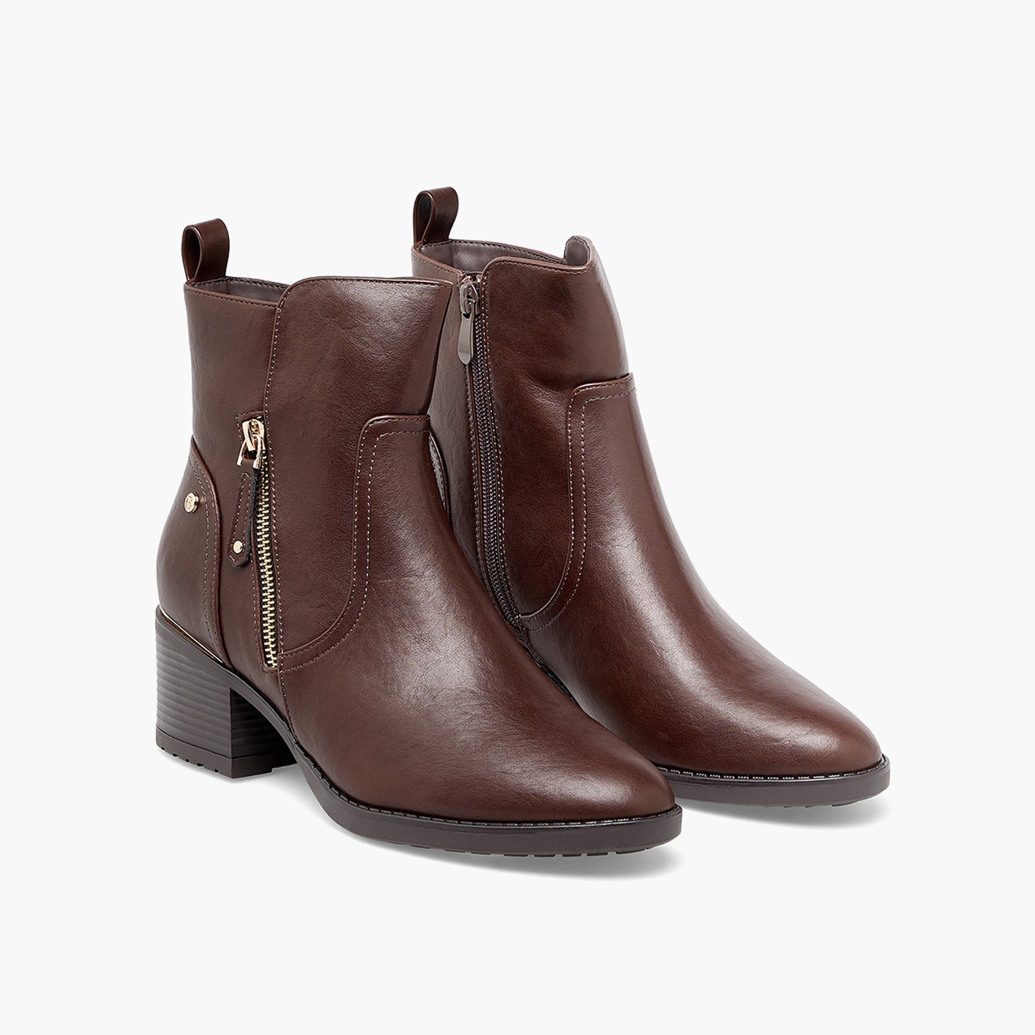 حذاء للنساء بطول الكاحل وكعب عريض من فلورا بيلا-women-shoes-boots-image-1