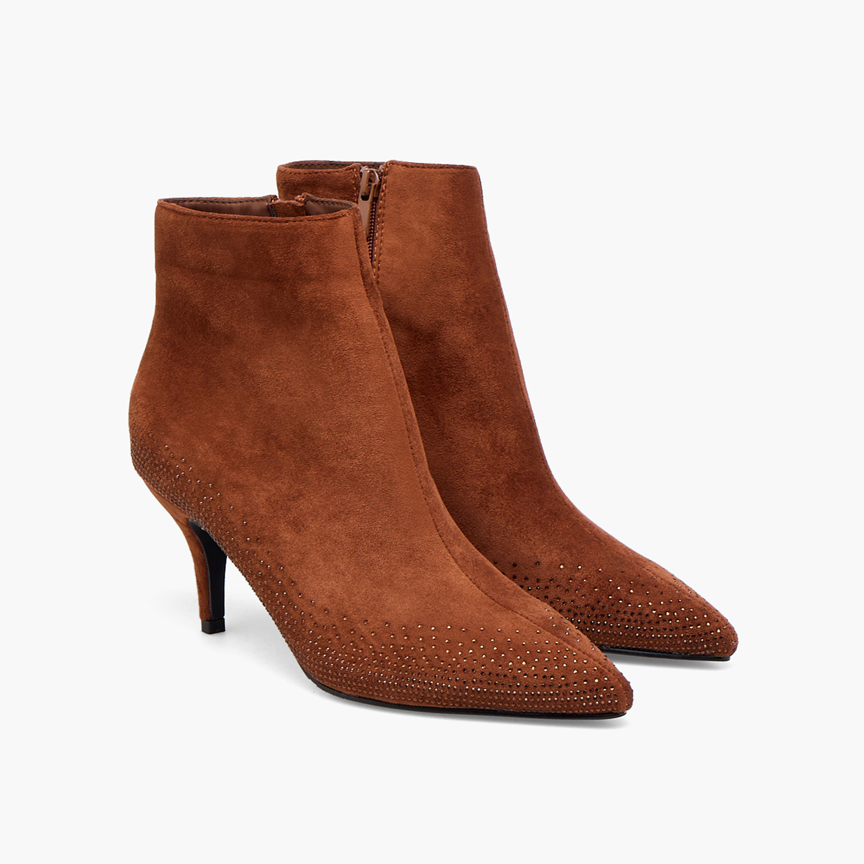 Flora Bella Women Embellished Pointed Toe Ankle Boots-women-shoes-boots-image-1