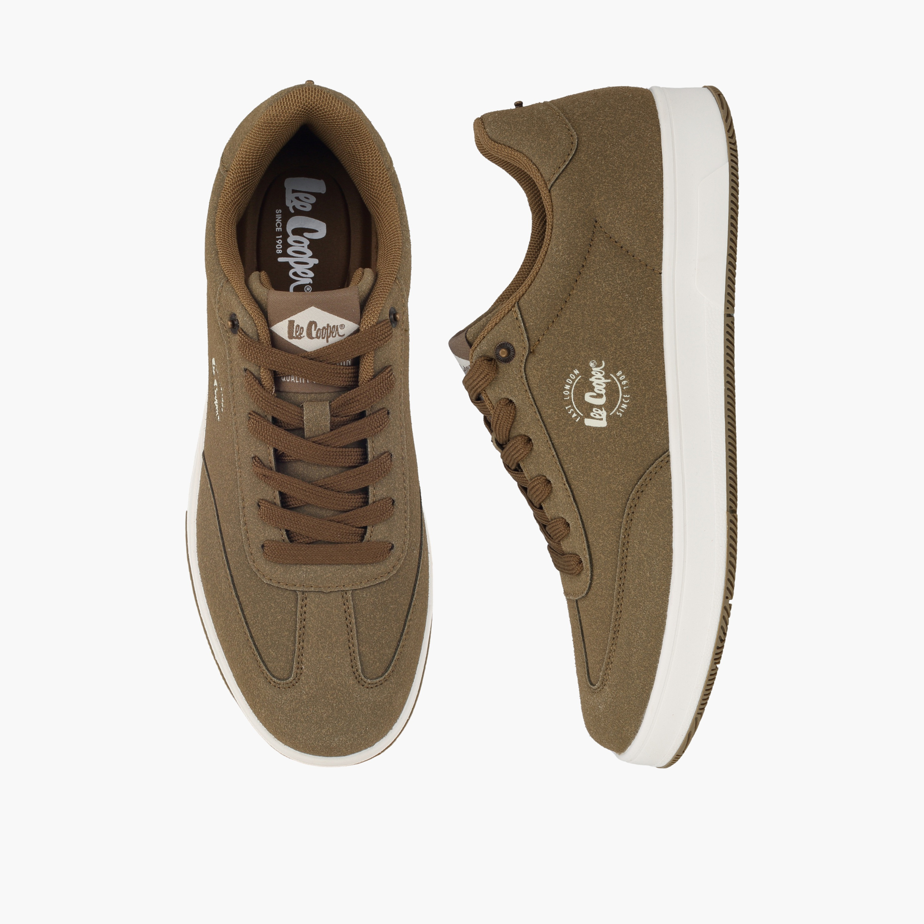 حذاء سنيكرز طول الكاحل برباط وفرو صناعي للنساء من لي كوبر-women-shoes-sneakers-image-1