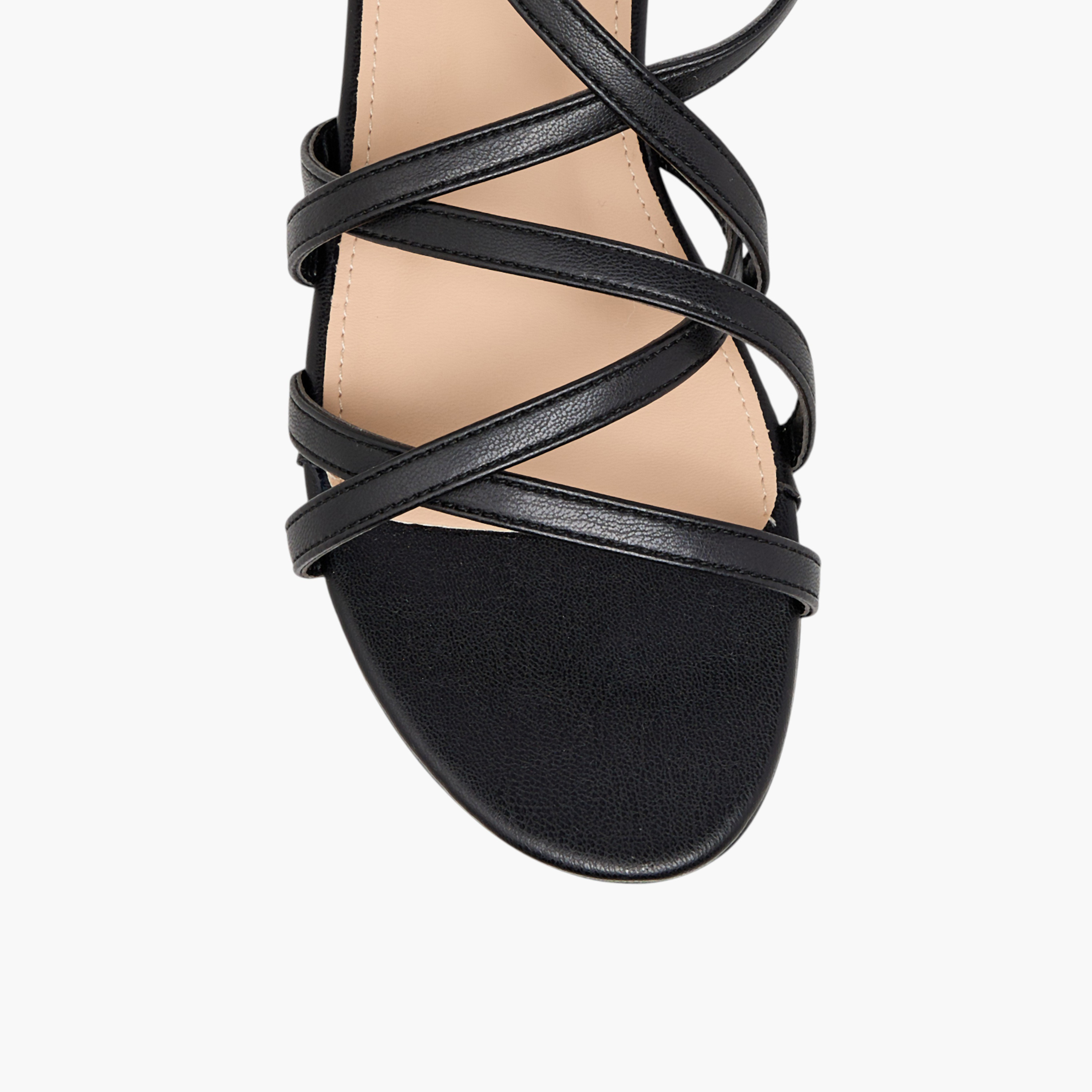 Flora Bella Solid Criss Cross Sandals with Buckle Closure-women-shoes-flats-sandals-image-4