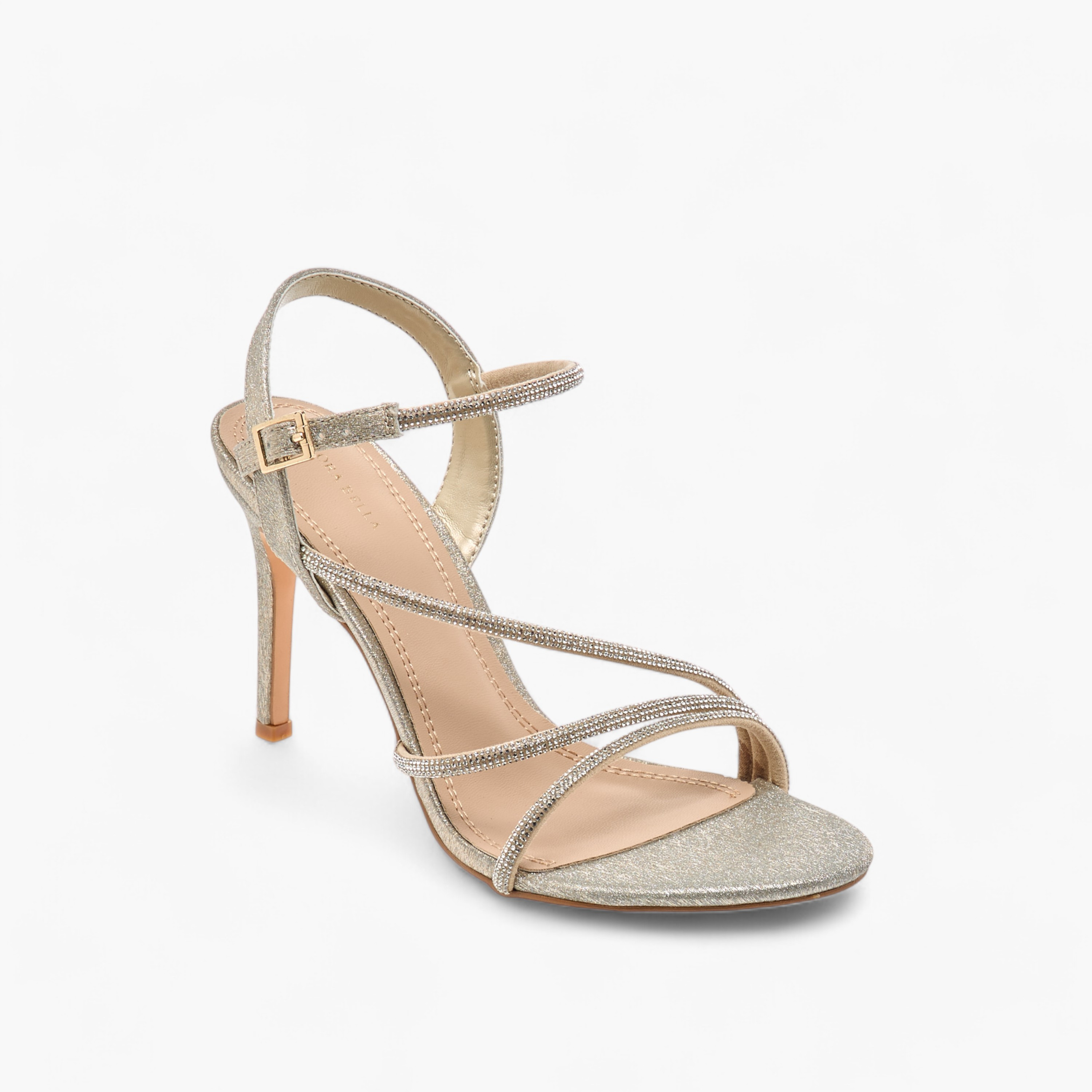Flora Bella Embellished Stiletto Heel Sandals with Buckle Closure-women-shoes-sandals-heeled-image-2