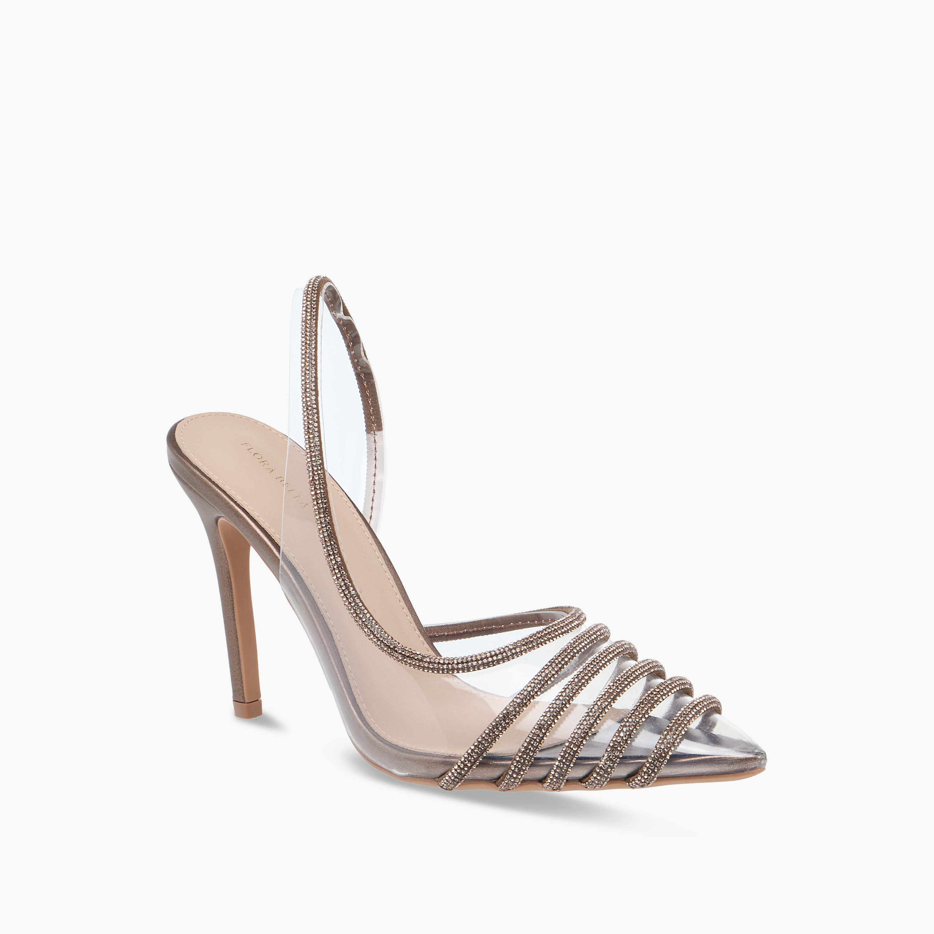 حذاء مزيّن بكعب ستيليتو وحزام خلفي ومقدمة مدببة من فلورا بيلا-women-shoes-heels-image-2