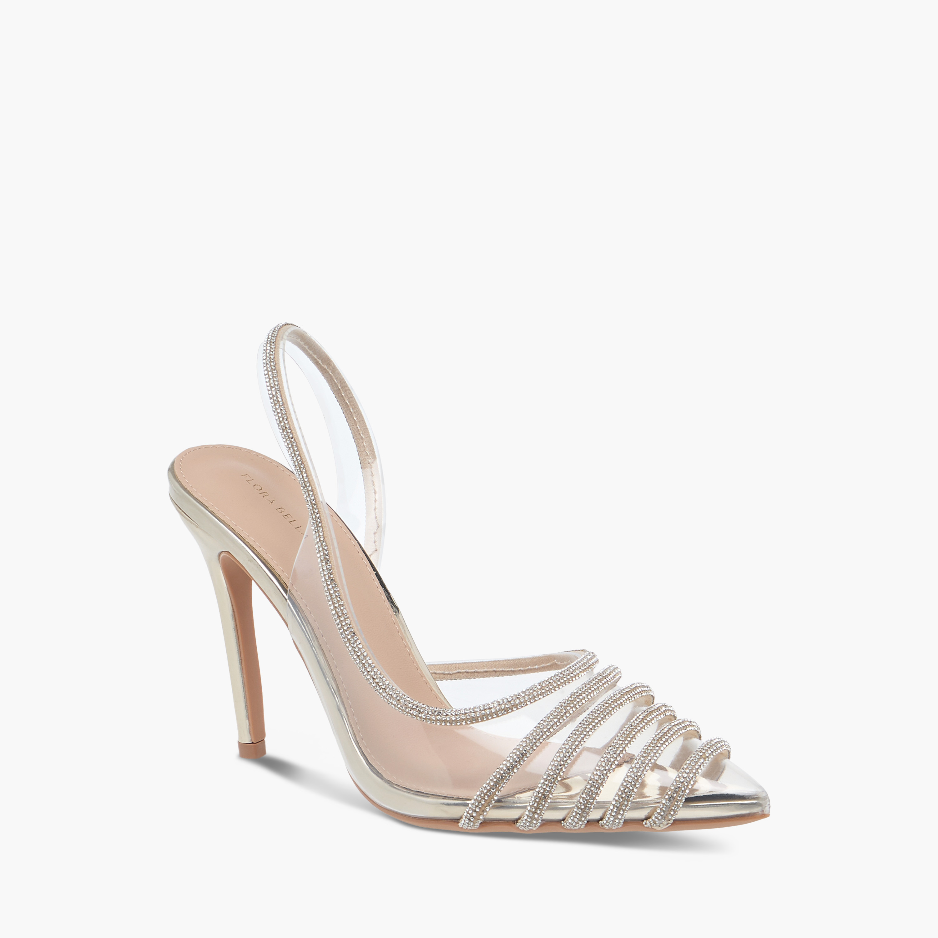 Flora Bella Embellished Slingback Pointed Toe Shoes with Stiletto Heels-women-shoes-heels-image-2