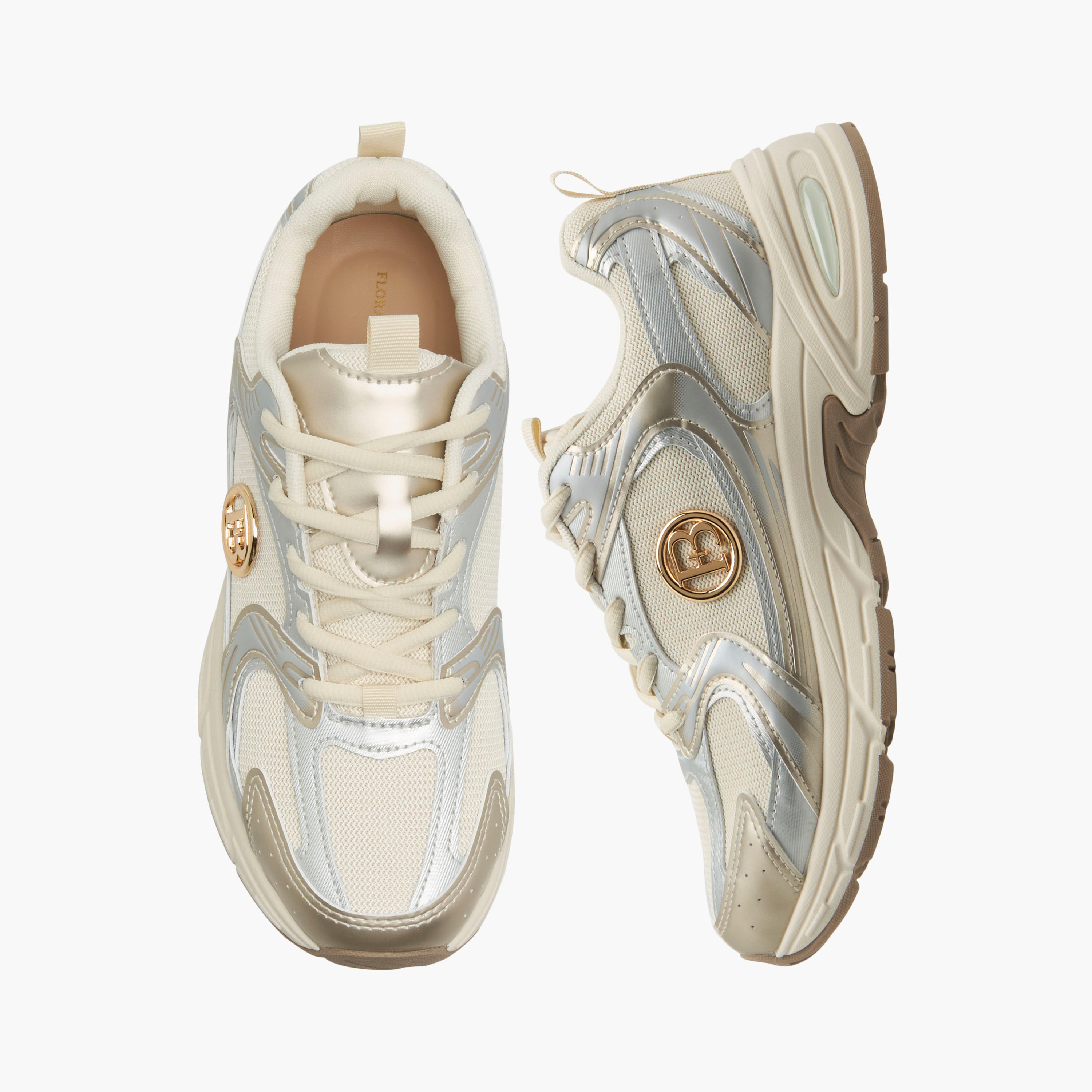 Flora Bella Women Panelled Lace-Up Sneakers-women-shoes-sneakers-image-1