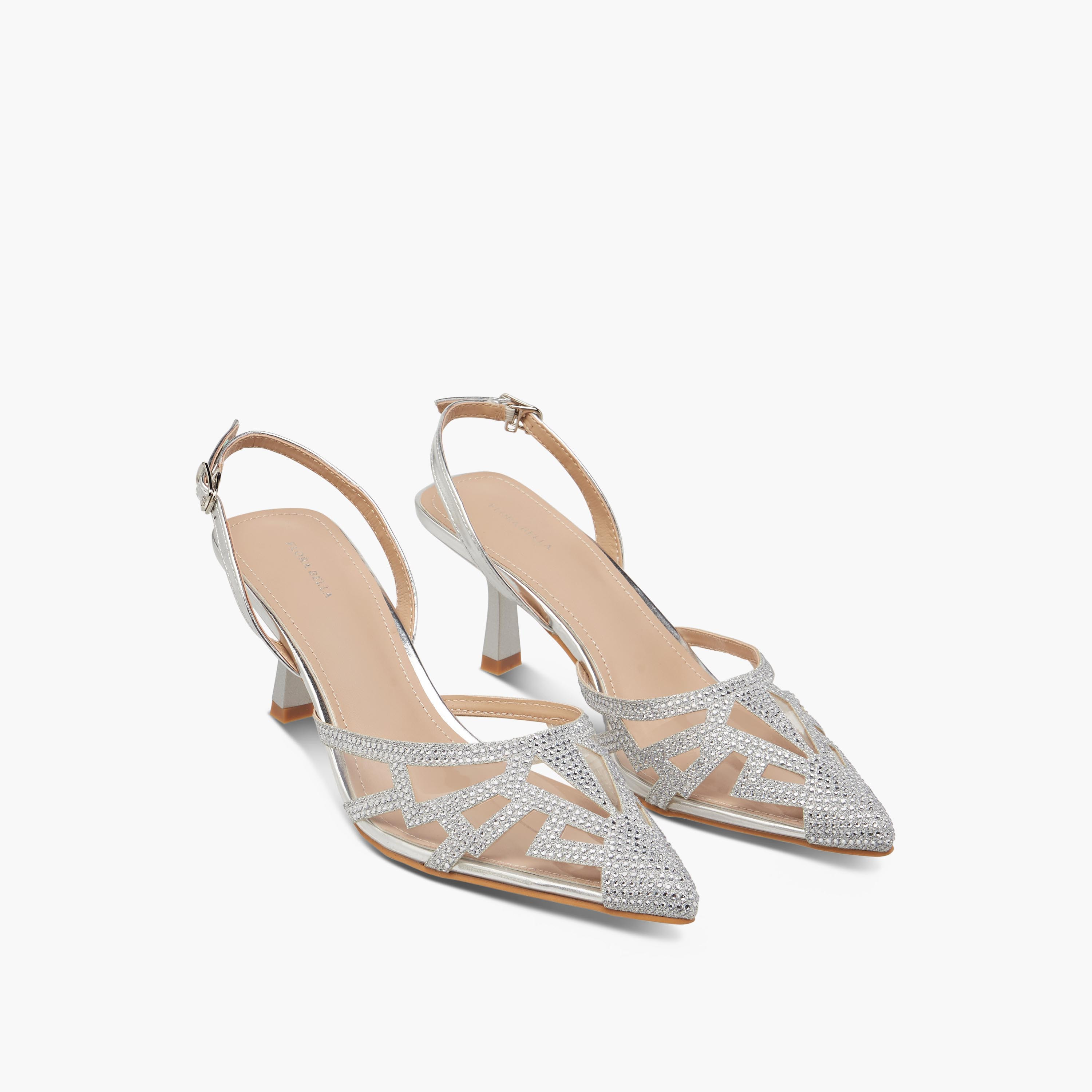 حذاء بكعب واسع ومقدمة مدببة وإبزيم إغلاق من فلورا بيلا-women-shoes-heels-image-1
