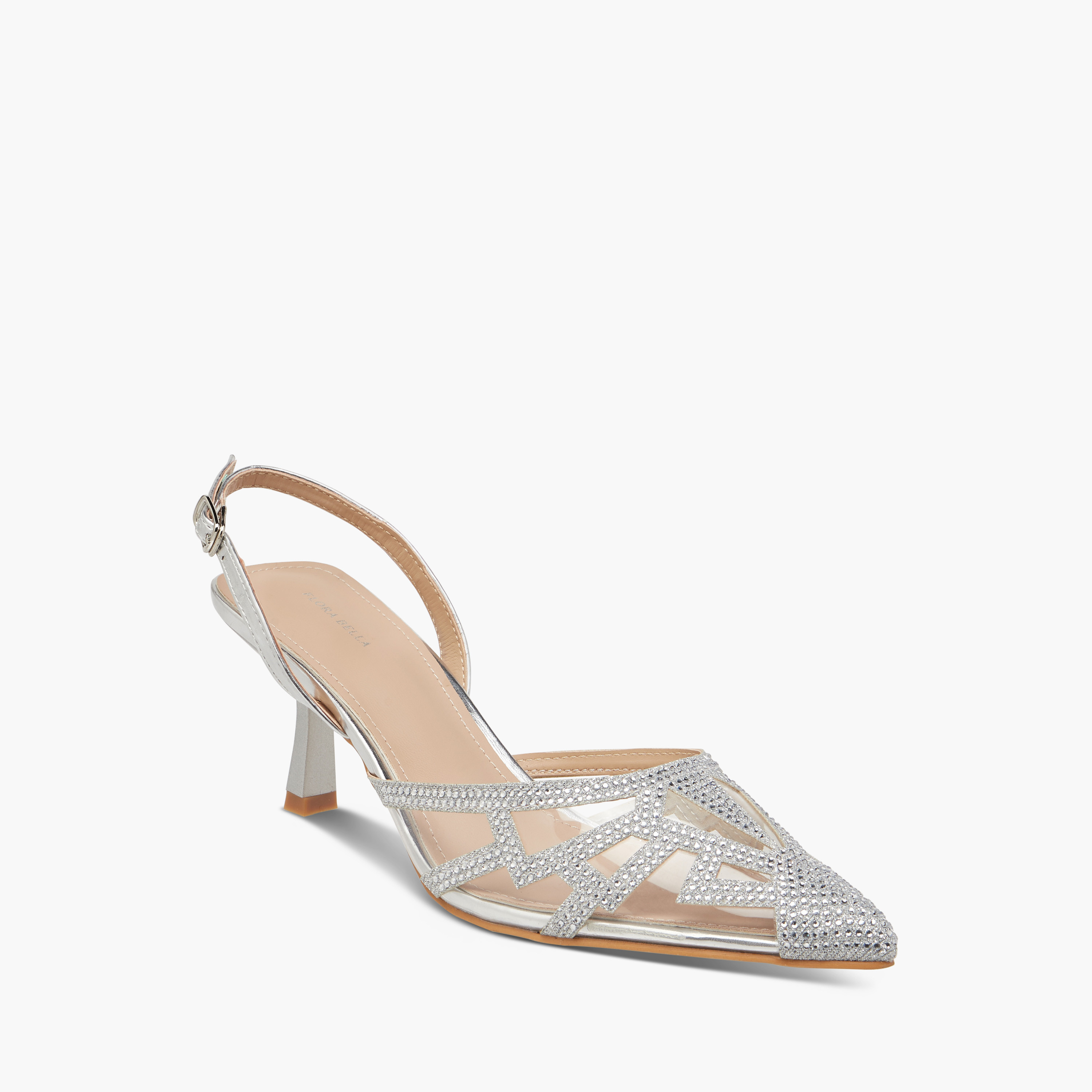حذاء بكعب واسع ومقدمة مدببة وإبزيم إغلاق من فلورا بيلا-women-shoes-heels-image-2