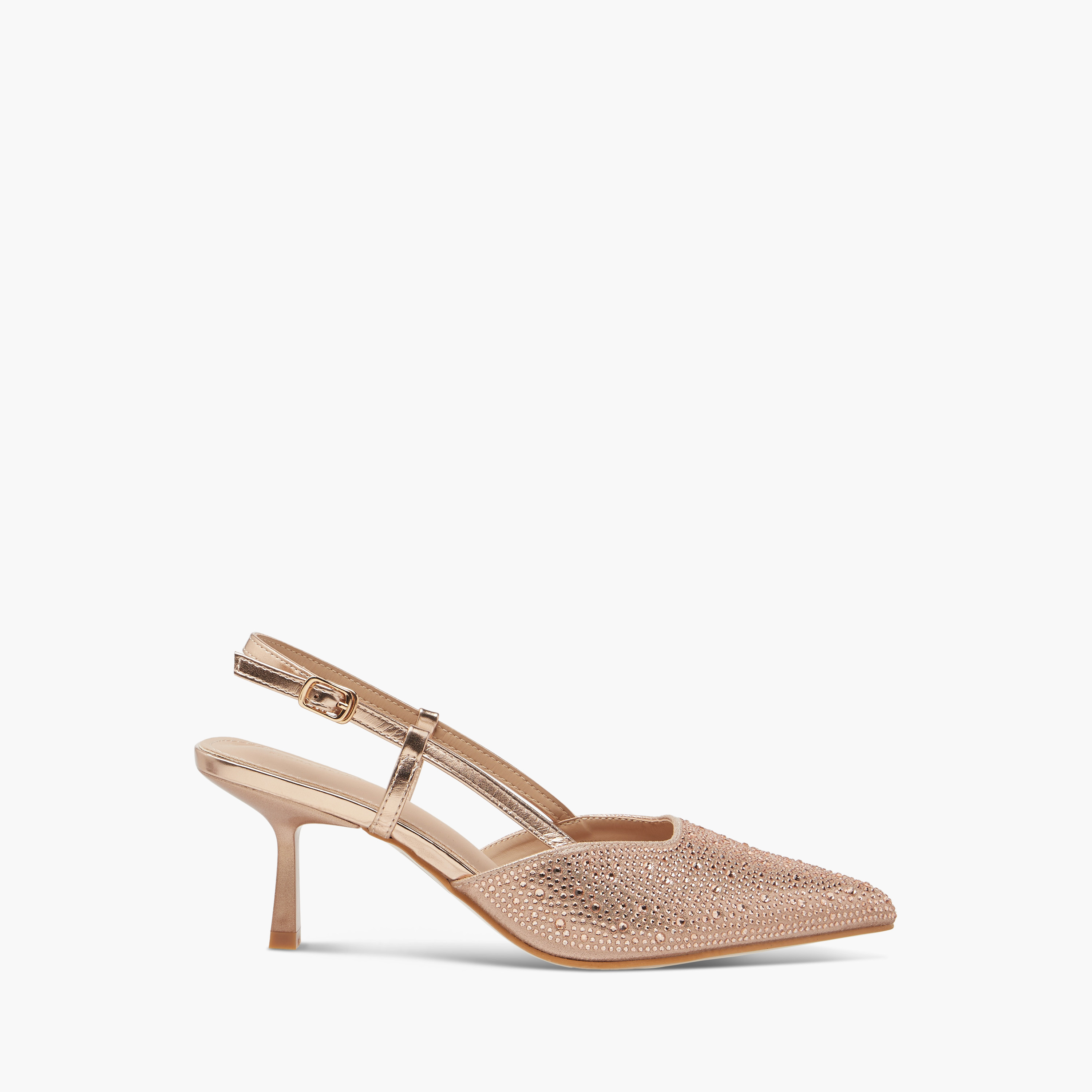 حذاء مزيّن بكعب واسع وحزام خلفي وإبزيم إغلاق من فلورا بيلا-women-shoes-heels-image-3