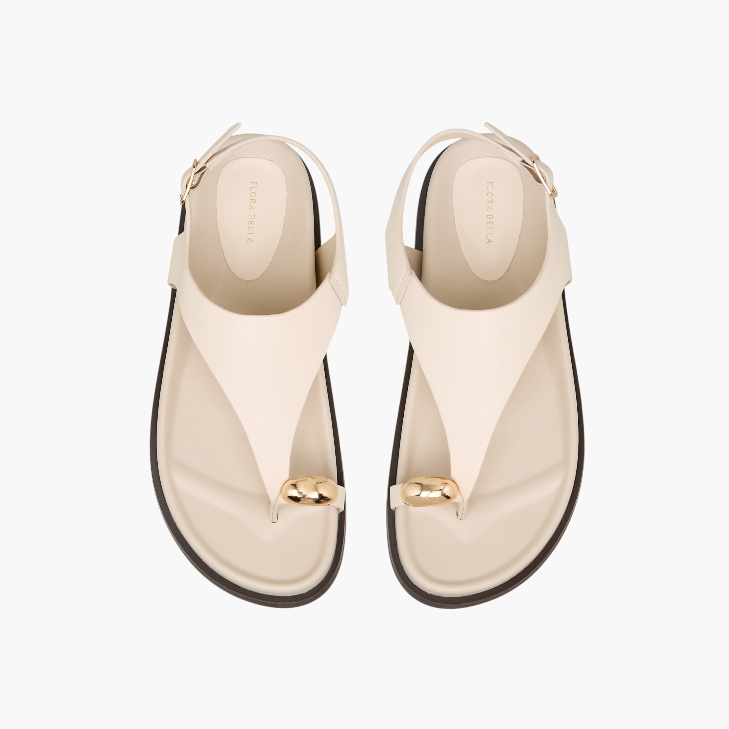 صندل بتفاصيل حلقة إصبع للنساء من فلورا بيلا-women-shoes-flats-sandals-image-1
