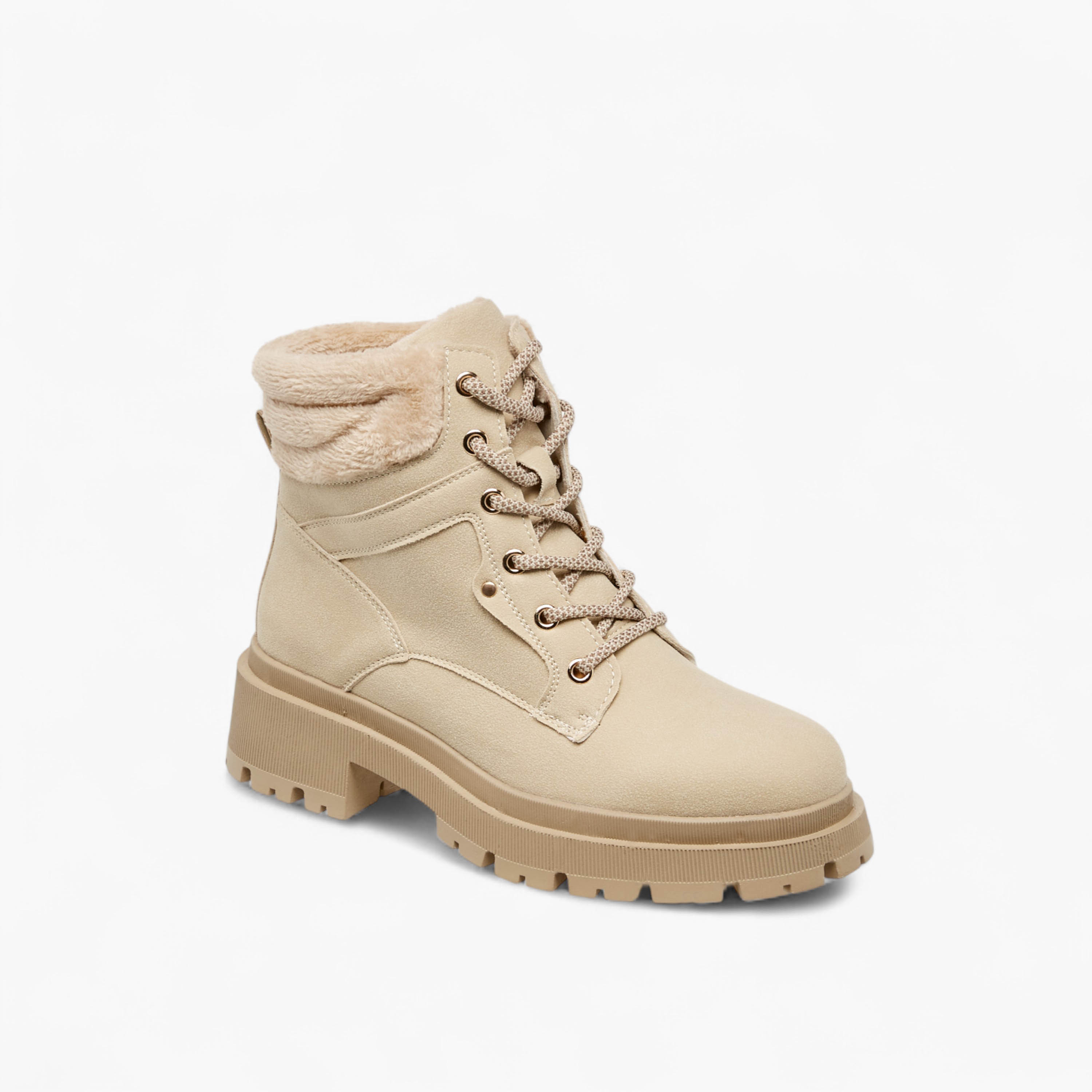 Flora Bella Solid Lace-Up Ankle Boots with Pull Tab-women-shoes-boots-image-2