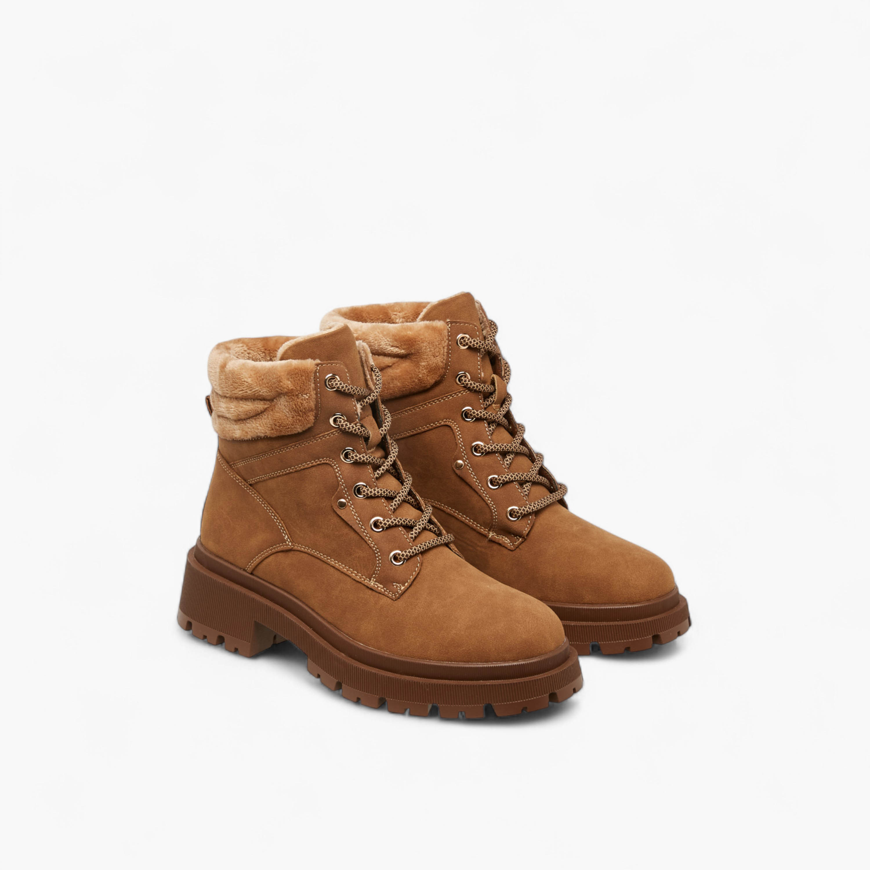 Flora Bella Solid Lace-Up Ankle Boots with Pull Tab-women-shoes-boots-image-1
