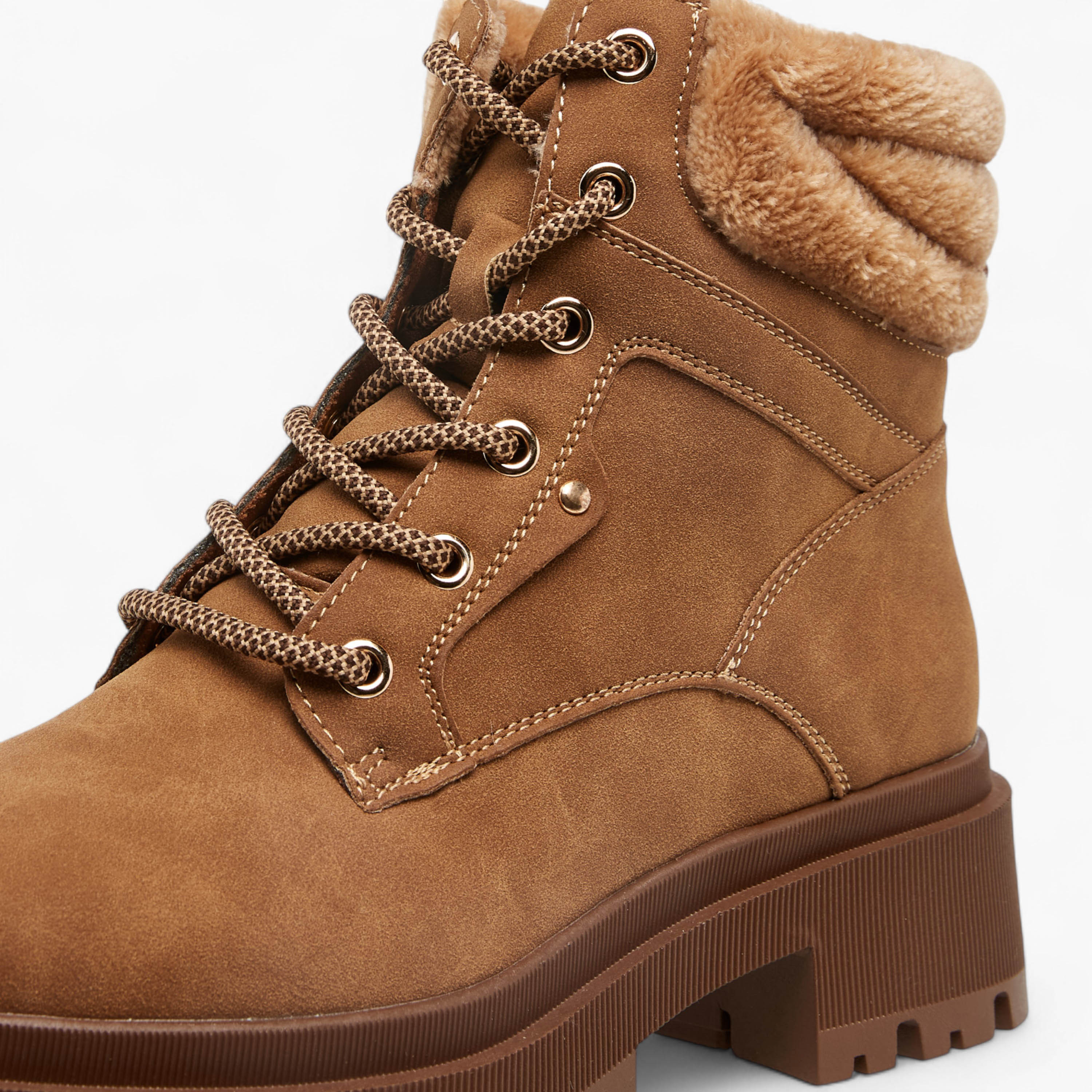 Flora Bella Solid Lace-Up Ankle Boots with Pull Tab-women-shoes-boots-image-4