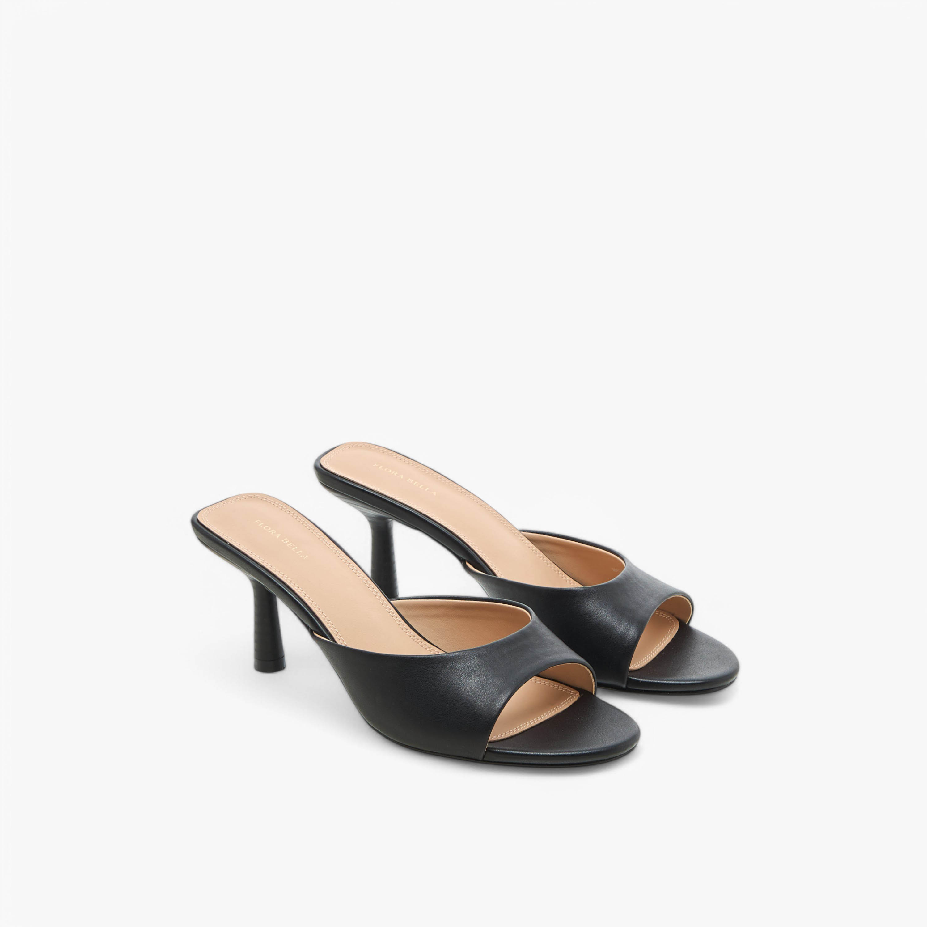 Flora Bella Solid Slip-On Sandals with Flared Heels-women-shoes-sandals-heeled-image-1
