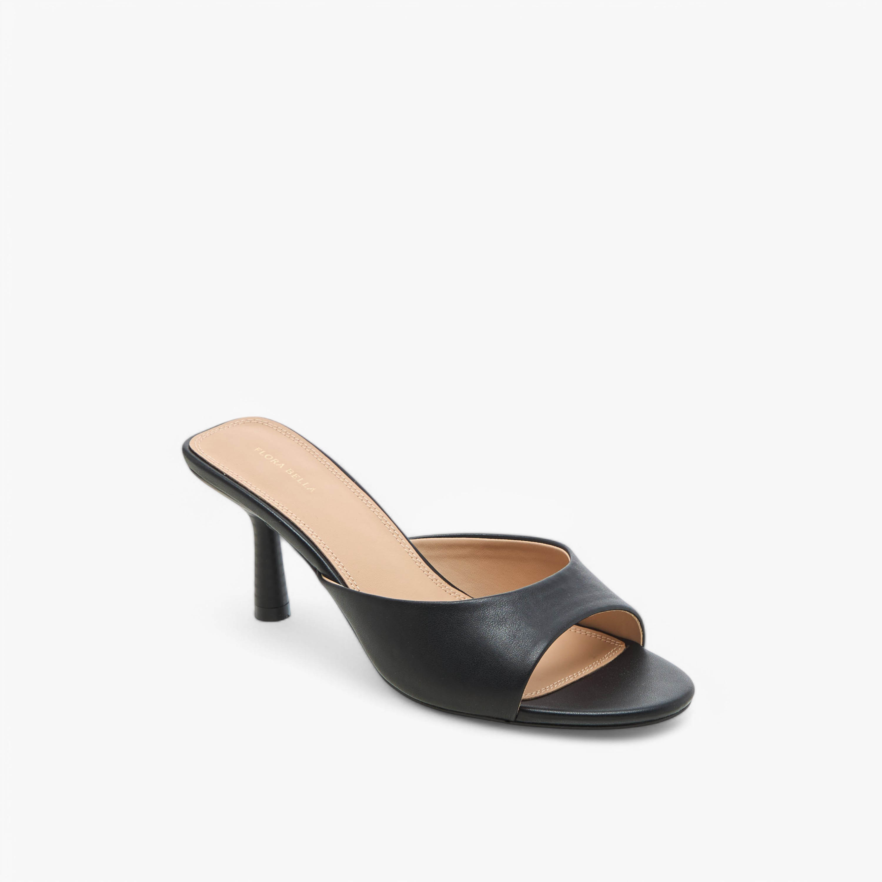 Flora Bella Solid Slip-On Sandals with Flared Heels-women-shoes-sandals-heeled-image-2