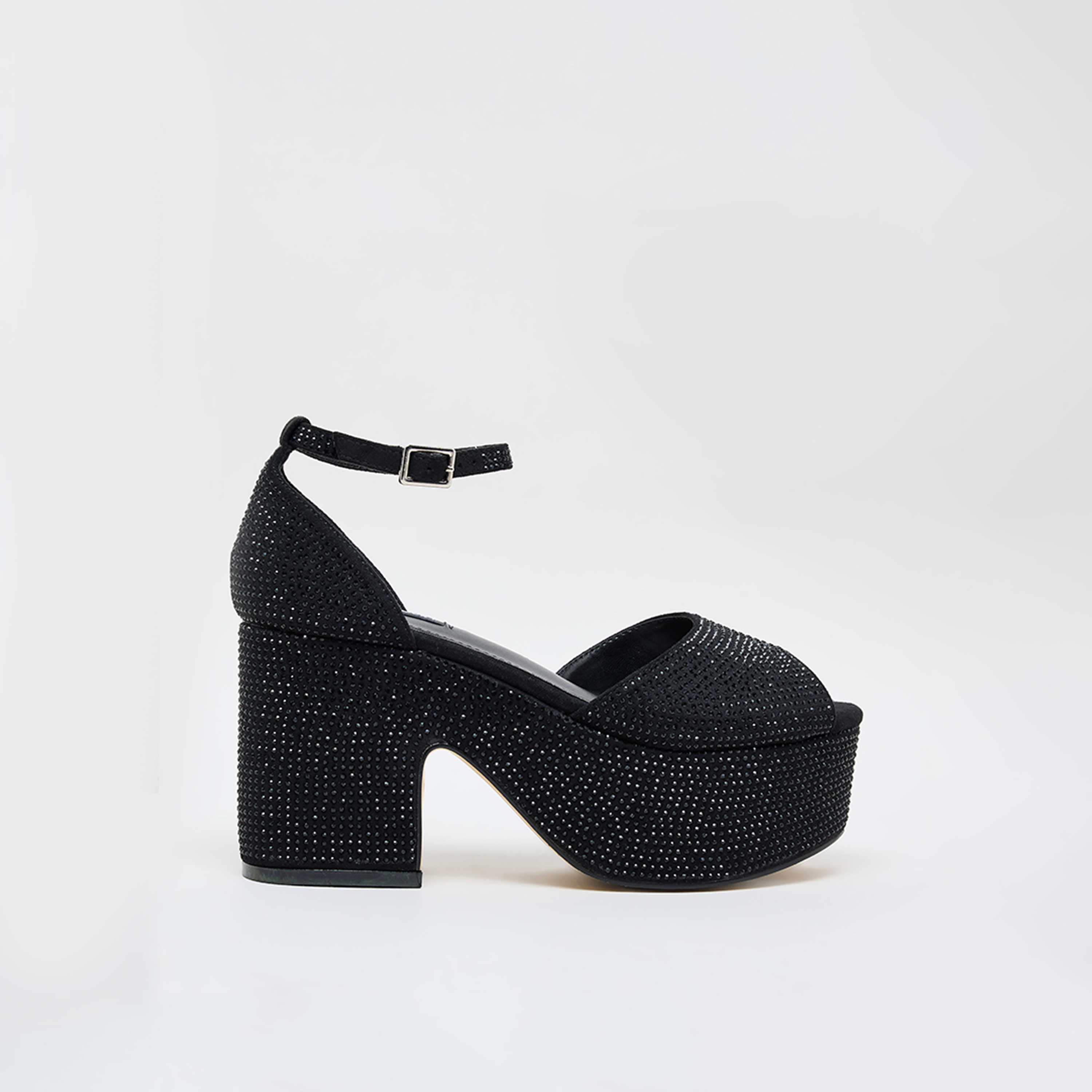 ناين ويست - حذاء نسائي بكعب عالٍ بإبزيم | SXH22057-09-women-shoes-sandals-heeled-image-3