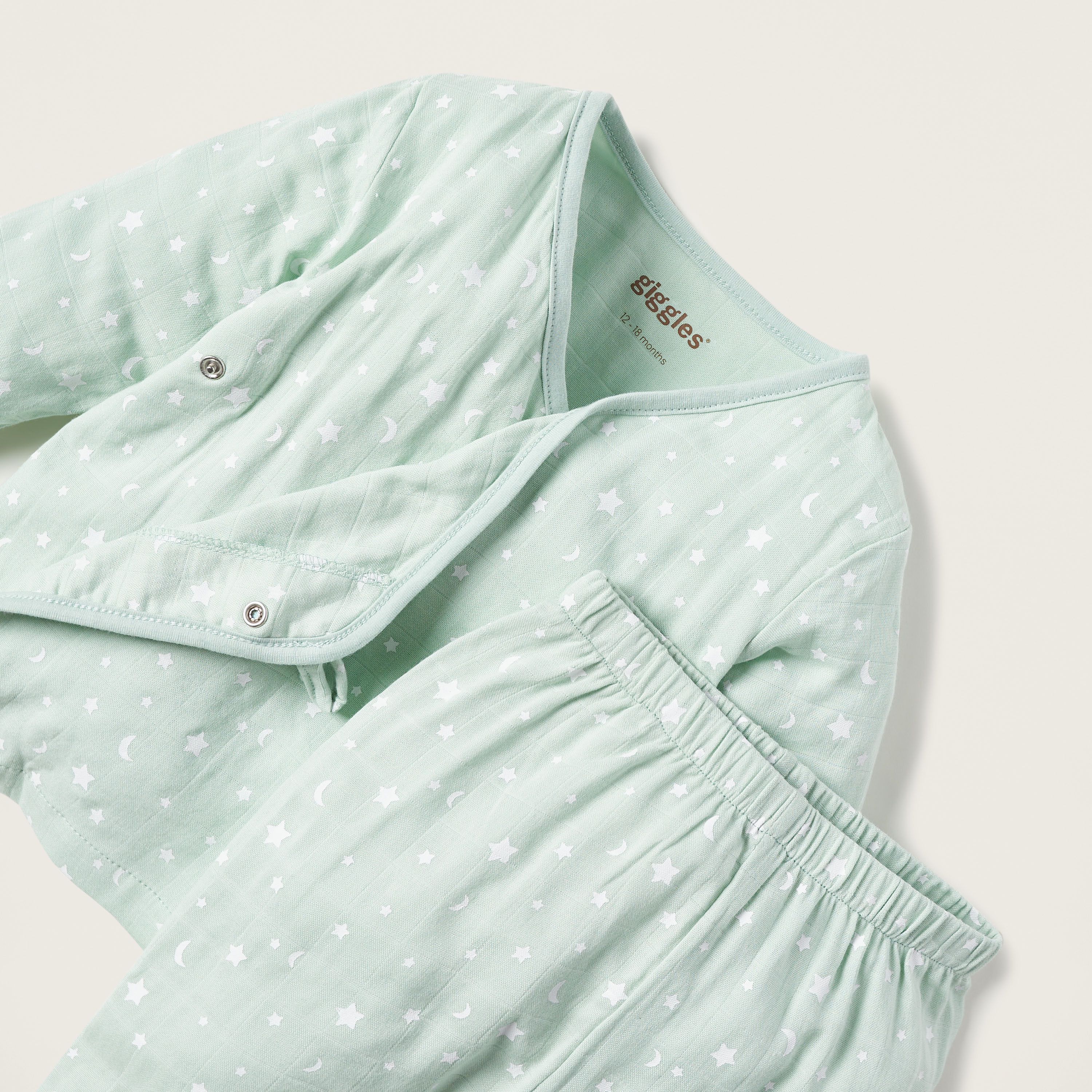 Giggles All-Over Star Print Wrap T-shirt and Elasticted Pyjama Set-baby-boys-clothing-nightwear-pyjamasets-image-4