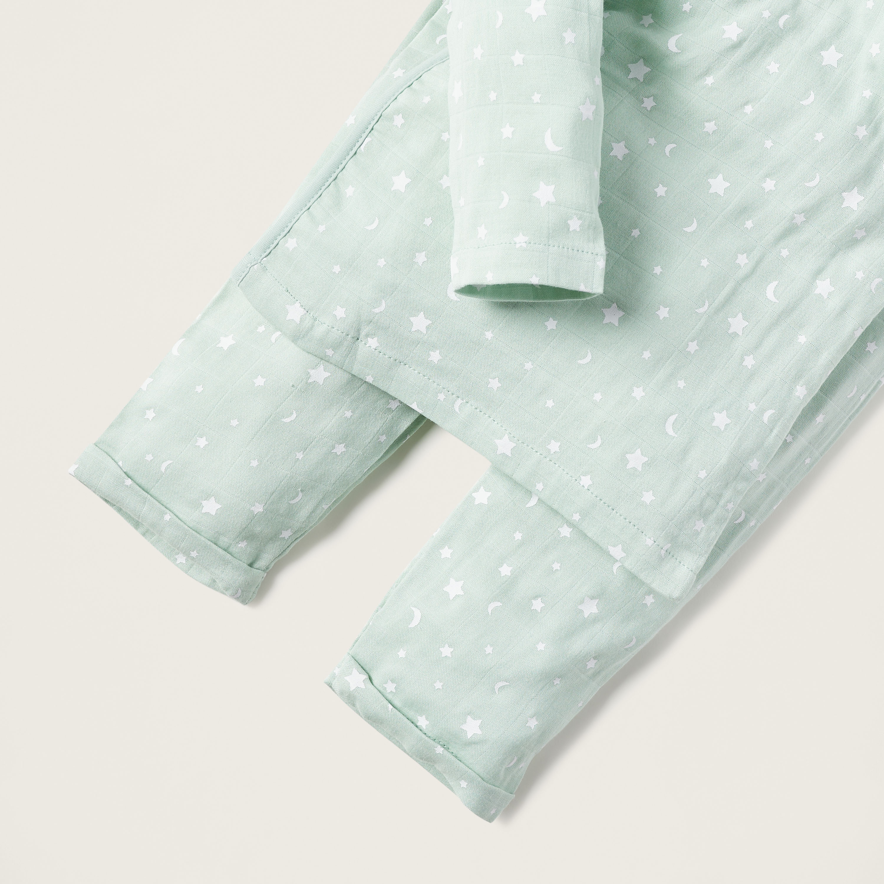 Giggles All-Over Star Print Wrap T-shirt and Elasticted Pyjama Set-baby-boys-clothing-nightwear-pyjamasets-image-5