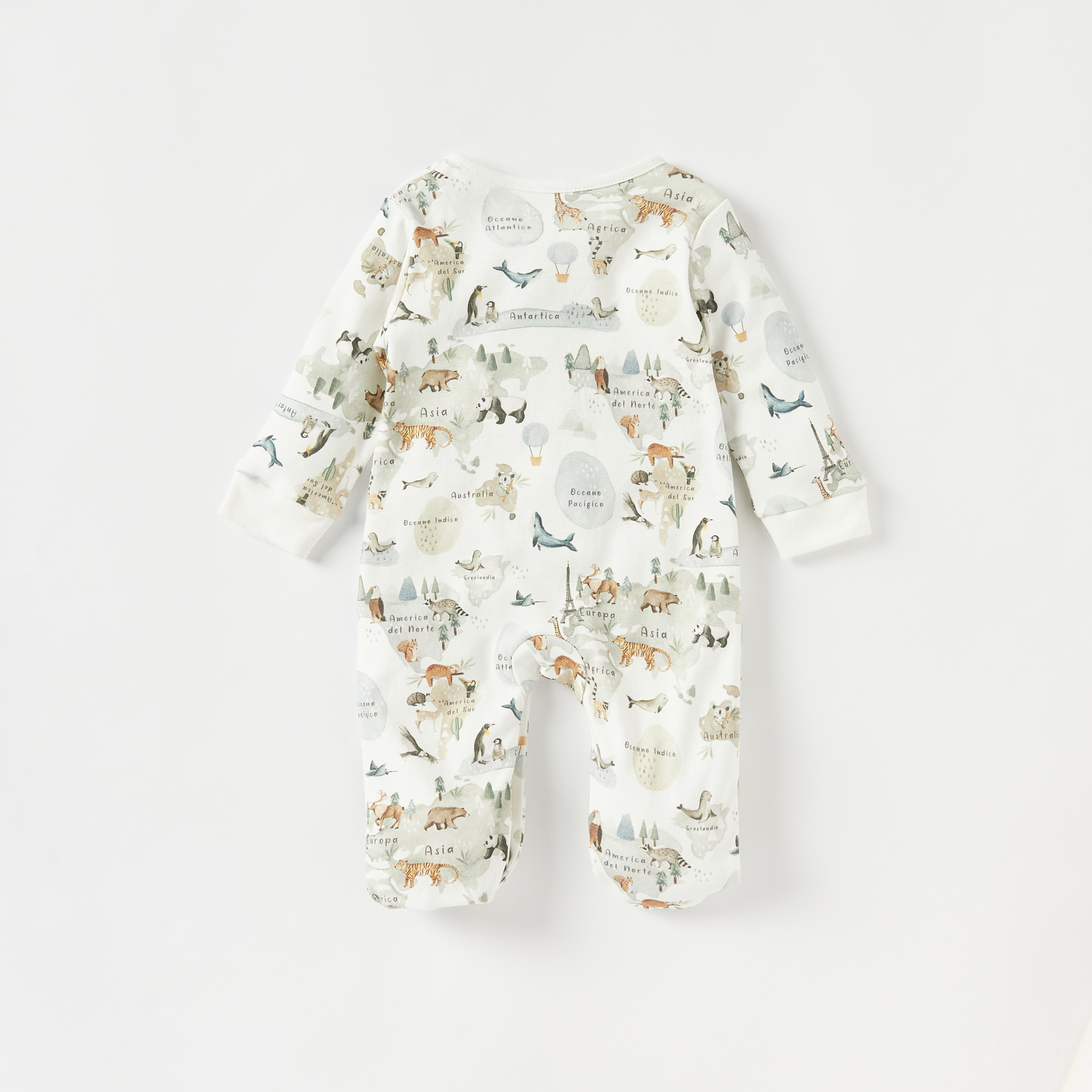 بدلة نوم قطن مغلقة القدمين بطبعات حيوانات من جونيورز-baby-boys-clothing-nightwear-sleepsuits-image-2