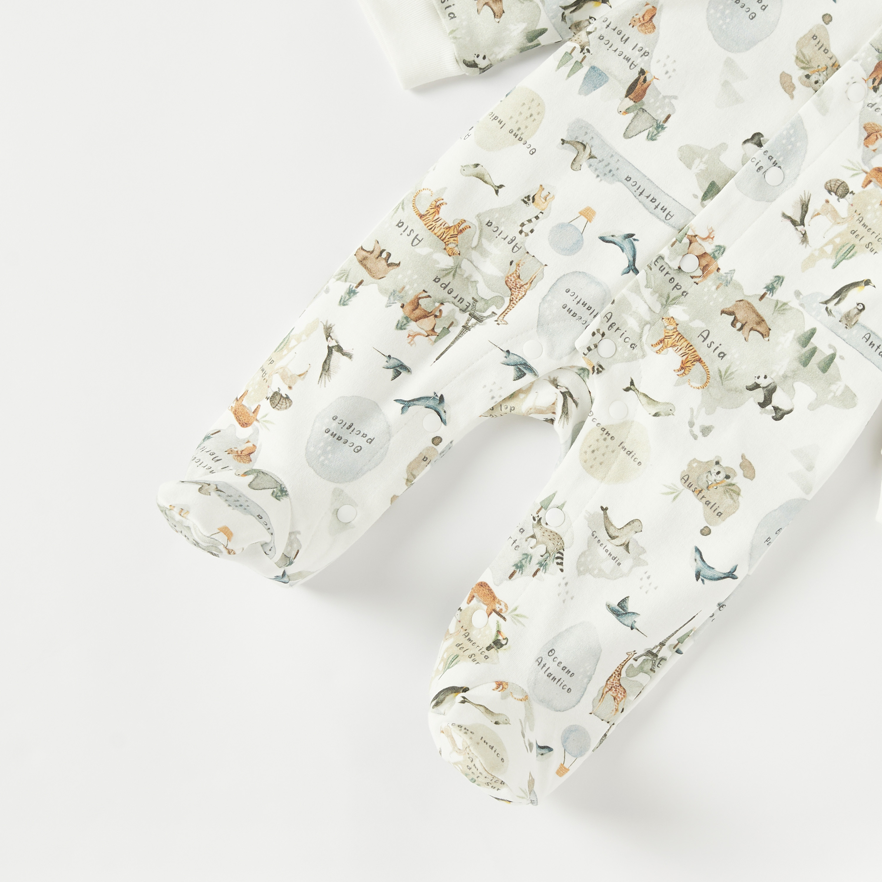 بدلة نوم قطن مغلقة القدمين بطبعات حيوانات من جونيورز-baby-boys-clothing-nightwear-sleepsuits-image-4