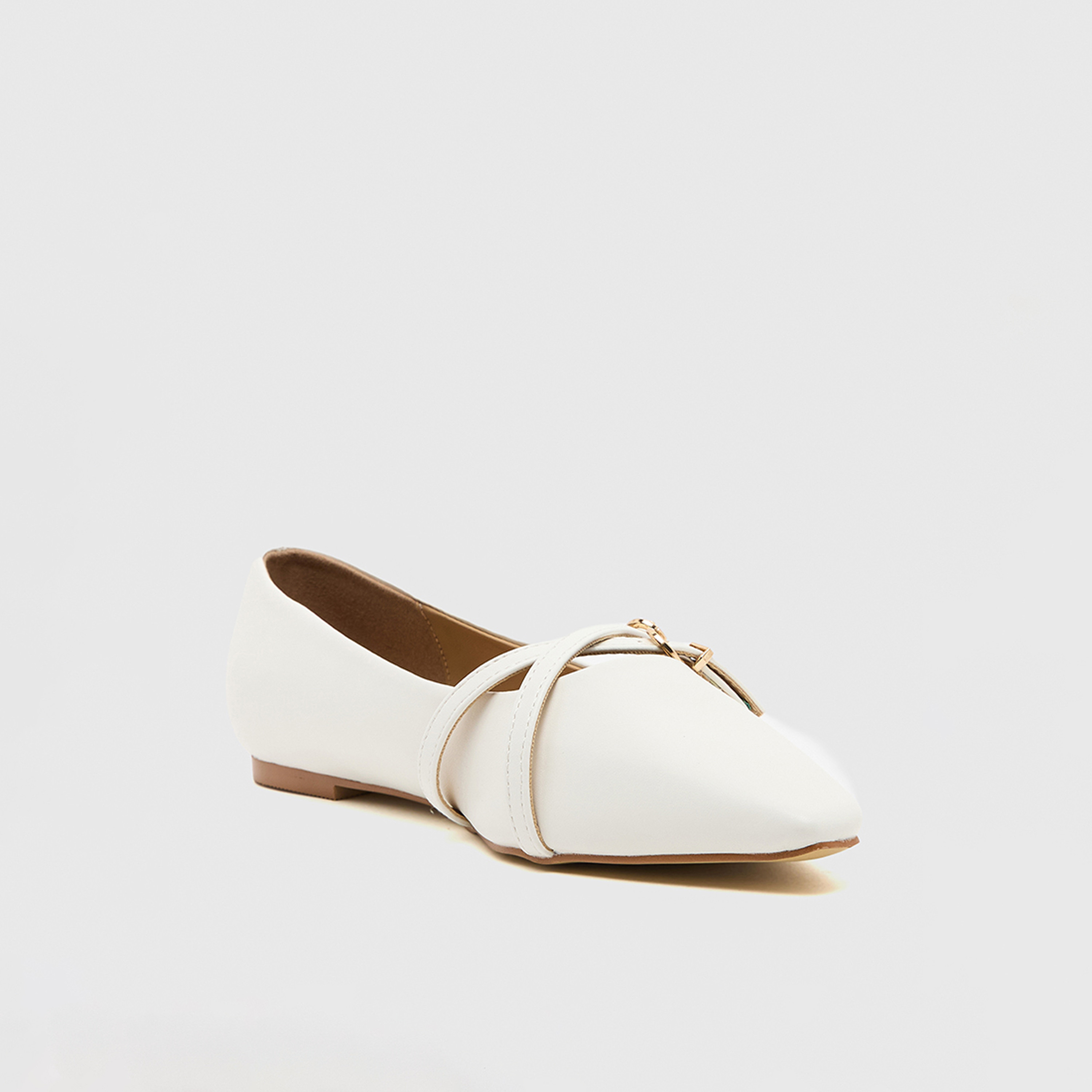 ناين ويست - حذاء باليرينا مسطح سهل الارتداء للنساء مقدمة مدببة | SXS56-10-women-shoes-flats-ballerinas-image-1