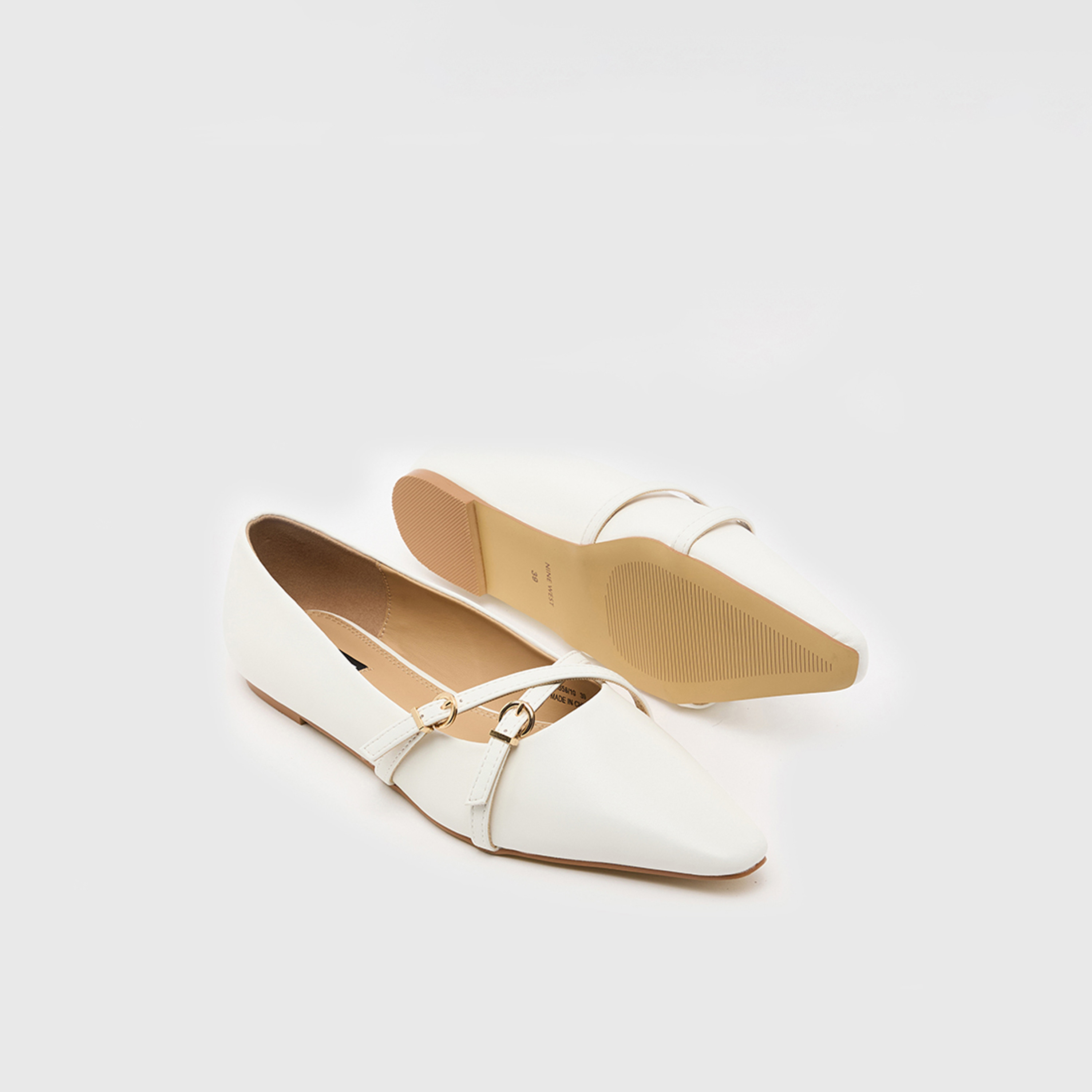 ناين ويست - حذاء باليرينا مسطح سهل الارتداء للنساء مقدمة مدببة | SXS56-10-women-shoes-flats-ballerinas-image-2