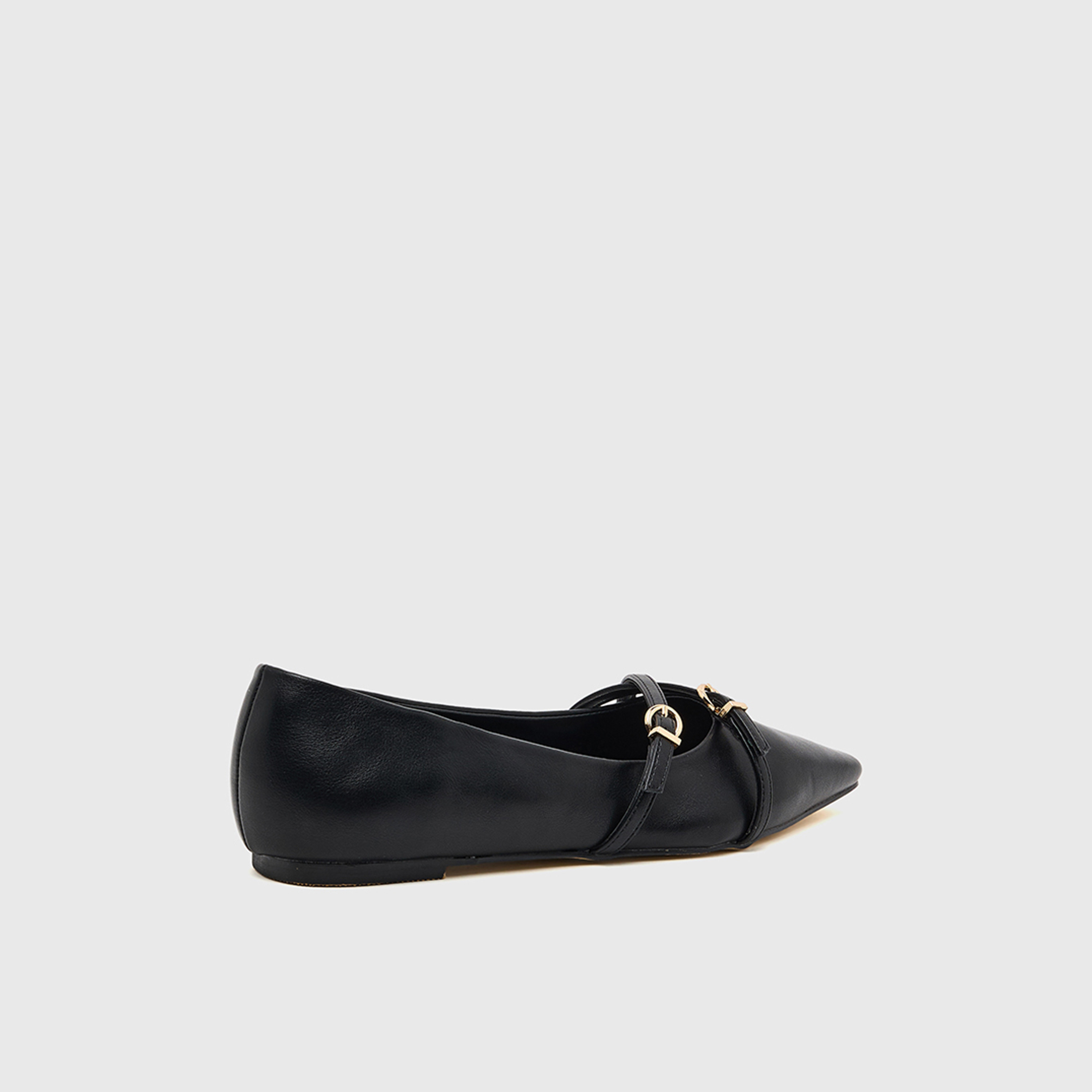 ناين ويست - حذاء باليرينا نسائي مسطح سهل الارتداء بحزام متقاطع | SXS5610-women-shoes-ballerinas-image-5