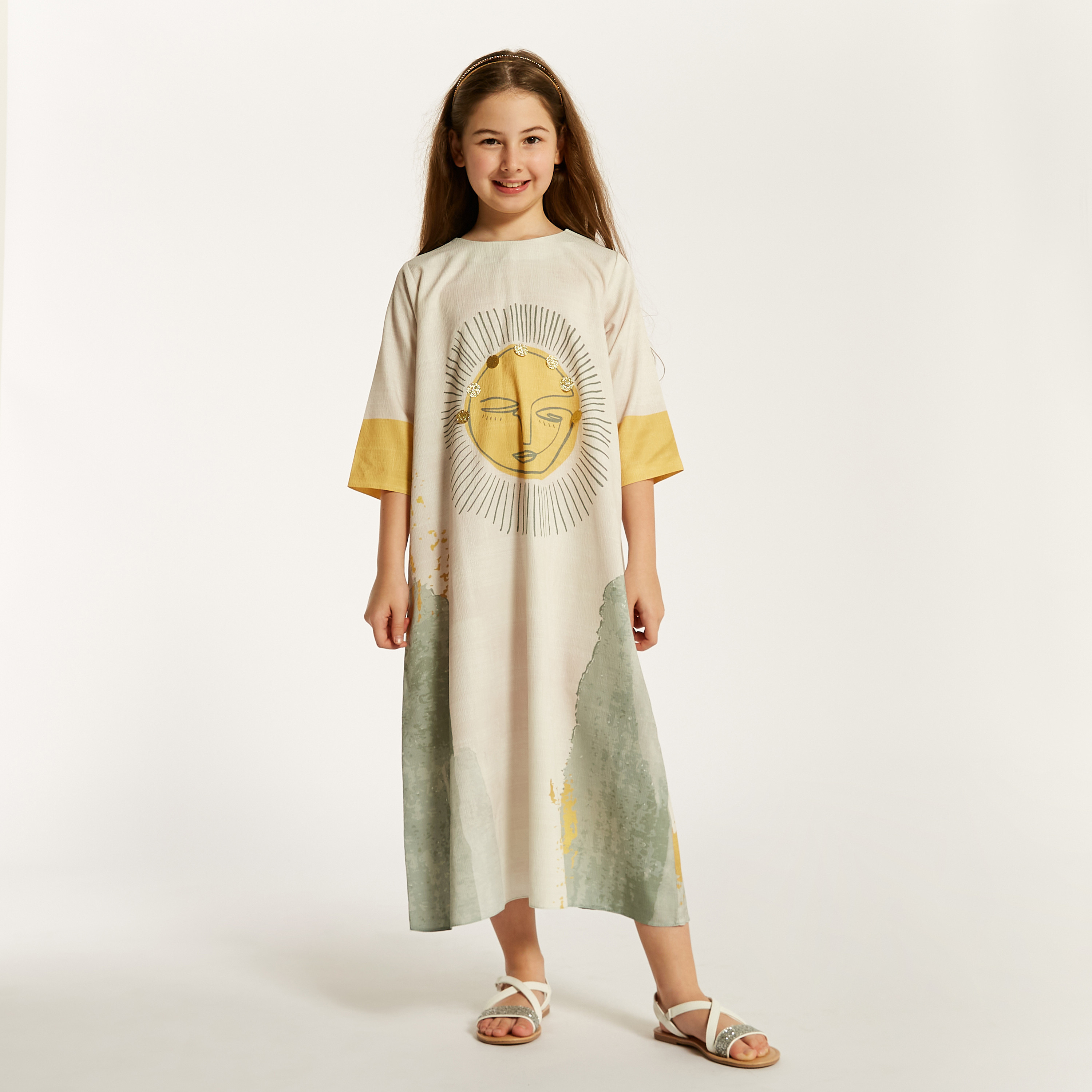 جلابية بزر إغلاق وطبعات من ذوق-girls-clothing-dressesandjumpsuits-image-1