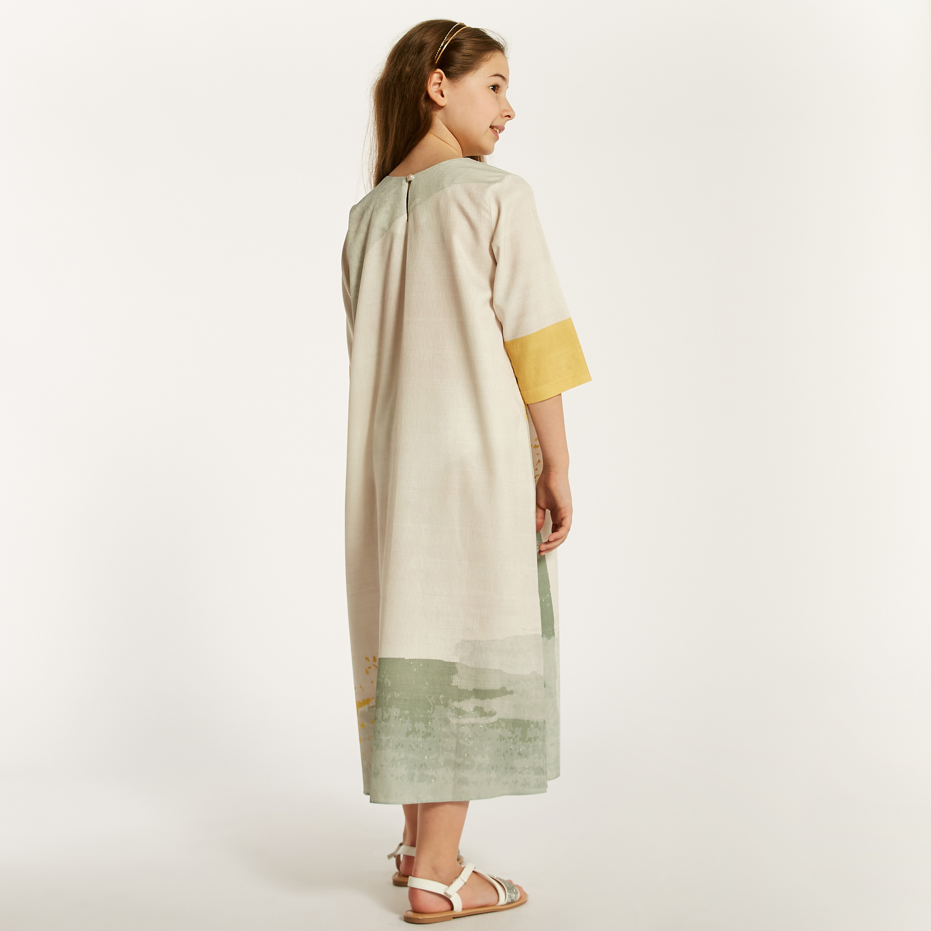 جلابية بزر إغلاق وطبعات من ذوق-girls-clothing-dressesandjumpsuits-image-4