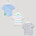 Juniors Graphic Printed Round Neck Short Sleeves T-shirt - Set of 3-T Shirts-thumbnail-0