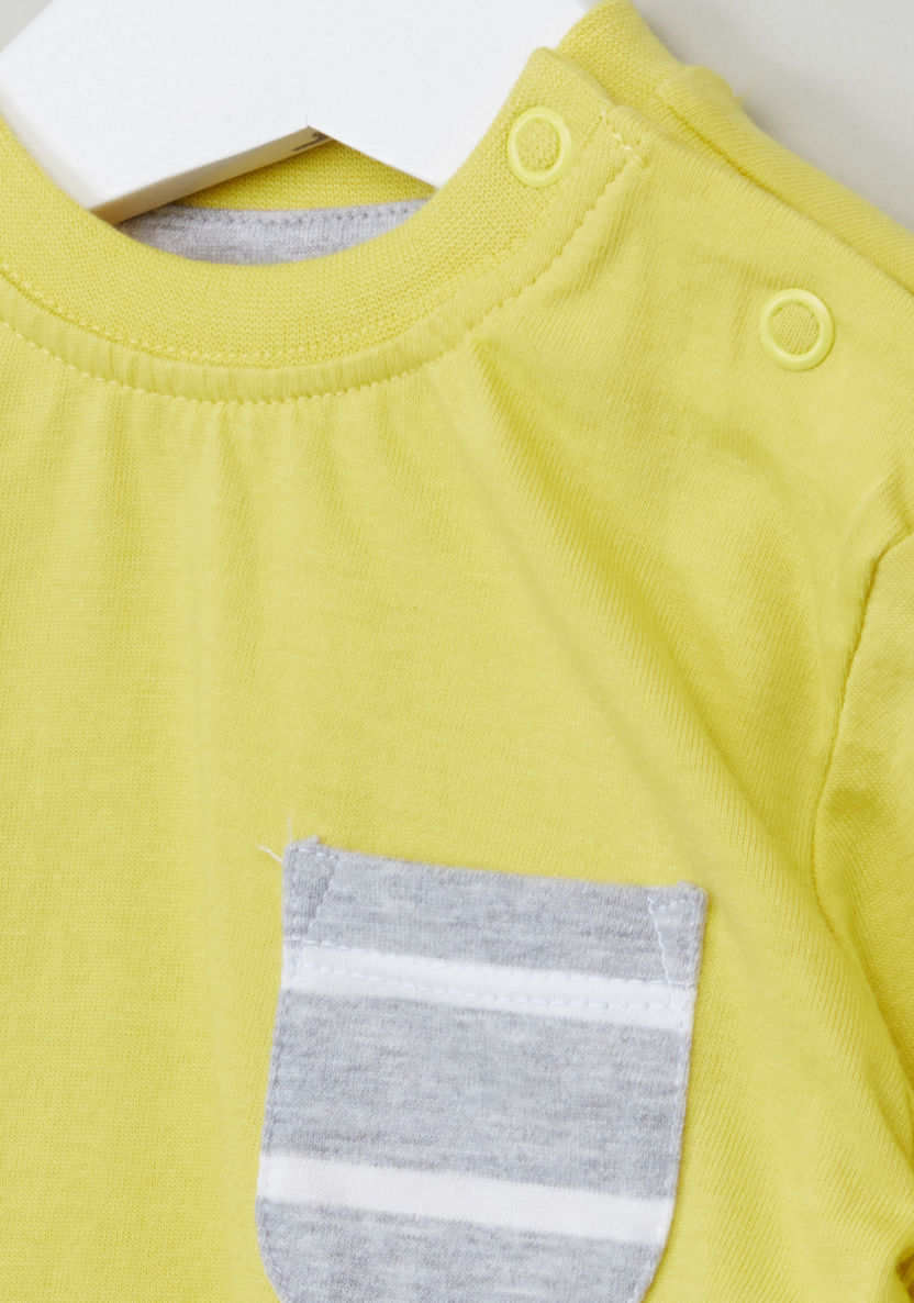 Juniors Printed Long Sleeves T-shirt - Set of 3-T Shirts-image-6