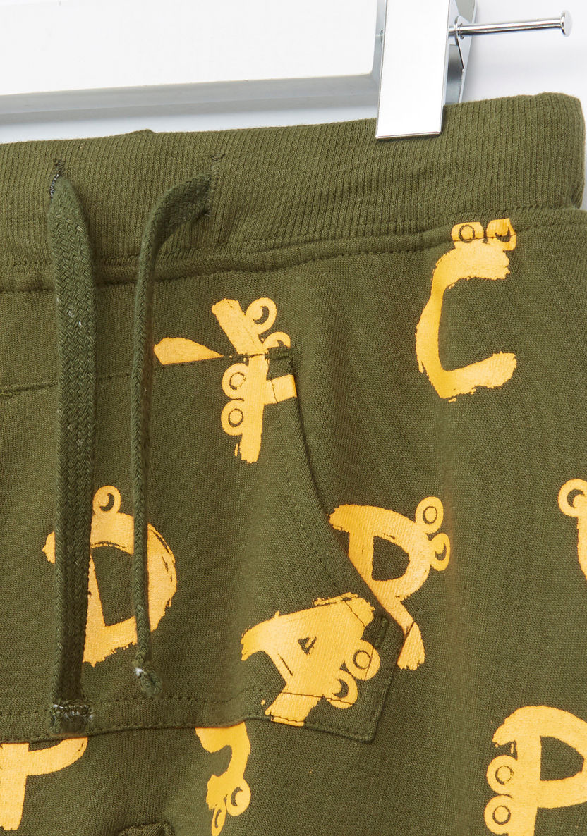 Juniors Terry Printed Jog Pants - Set of 2-Joggers-image-5