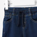 Juniors Full Length Denim Pants with Drawstrings-Jeans-thumbnail-1
