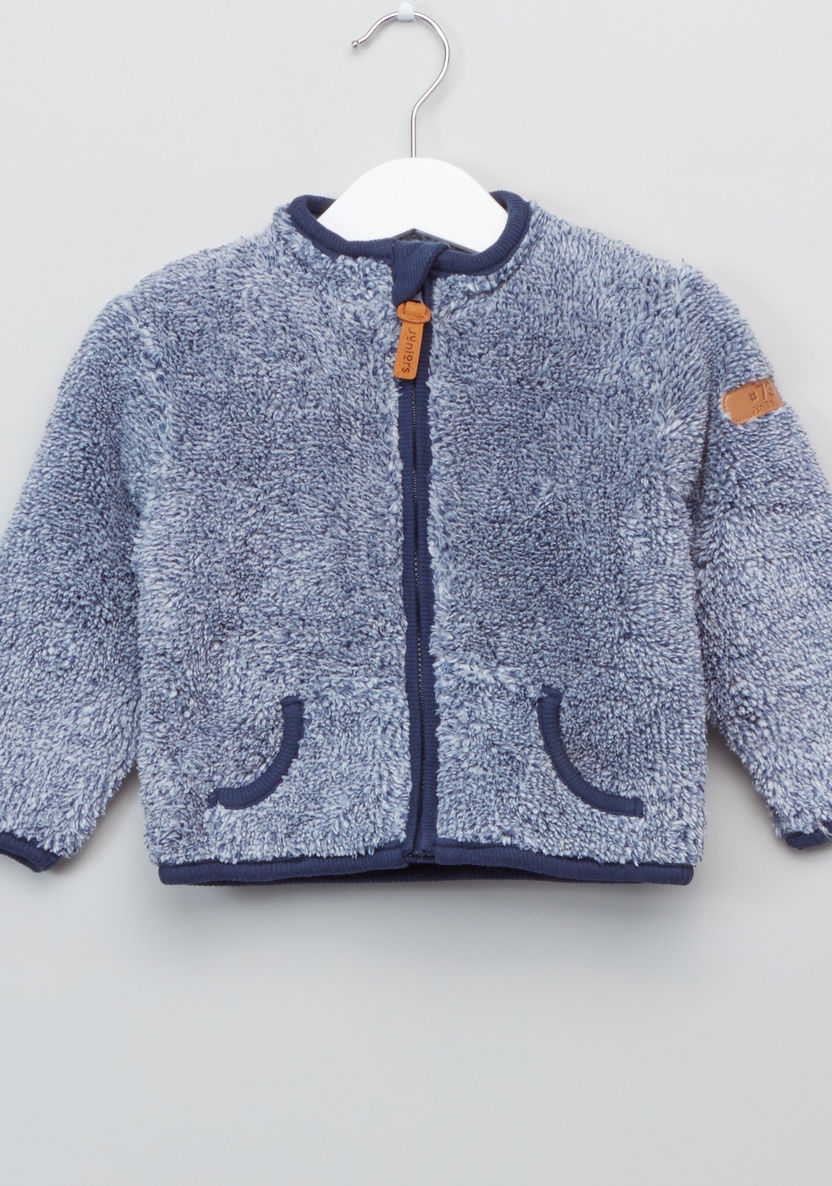 Juniors Textured Long Sleeves Pocket Detail Jacket-Coats and Jackets-image-0