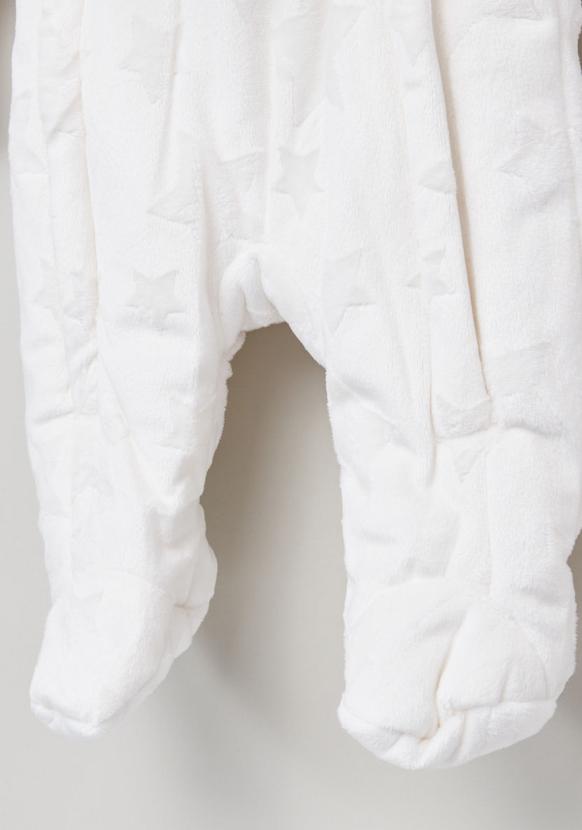 Juniors Quilted Long Sleeves Closed Feet Sleepsuit-Sleepsuits-image-3