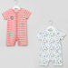 Juniors Striped Short Sleeves Romper - Set of 2-Rompers%2C Dungarees and Jumpsuits-thumbnail-0