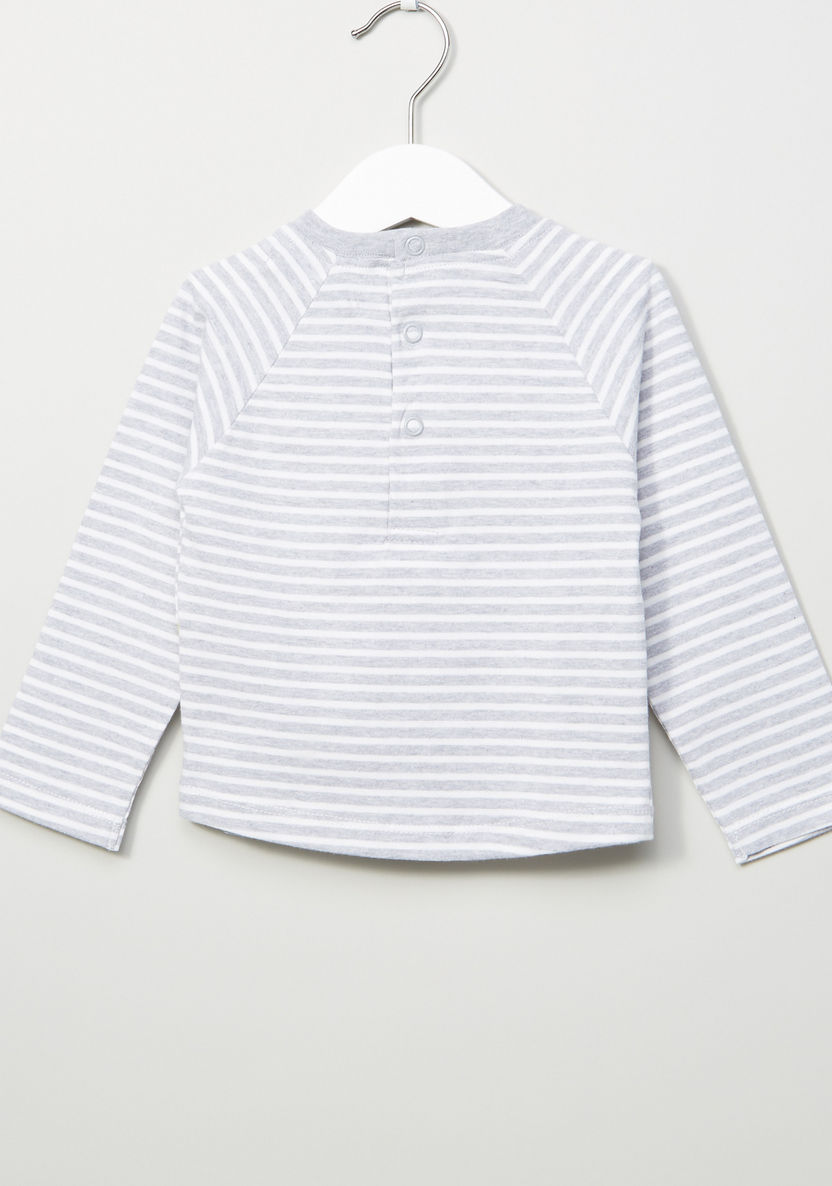 Juniors Striped Long Sleeves T-shirt-T Shirts-image-2