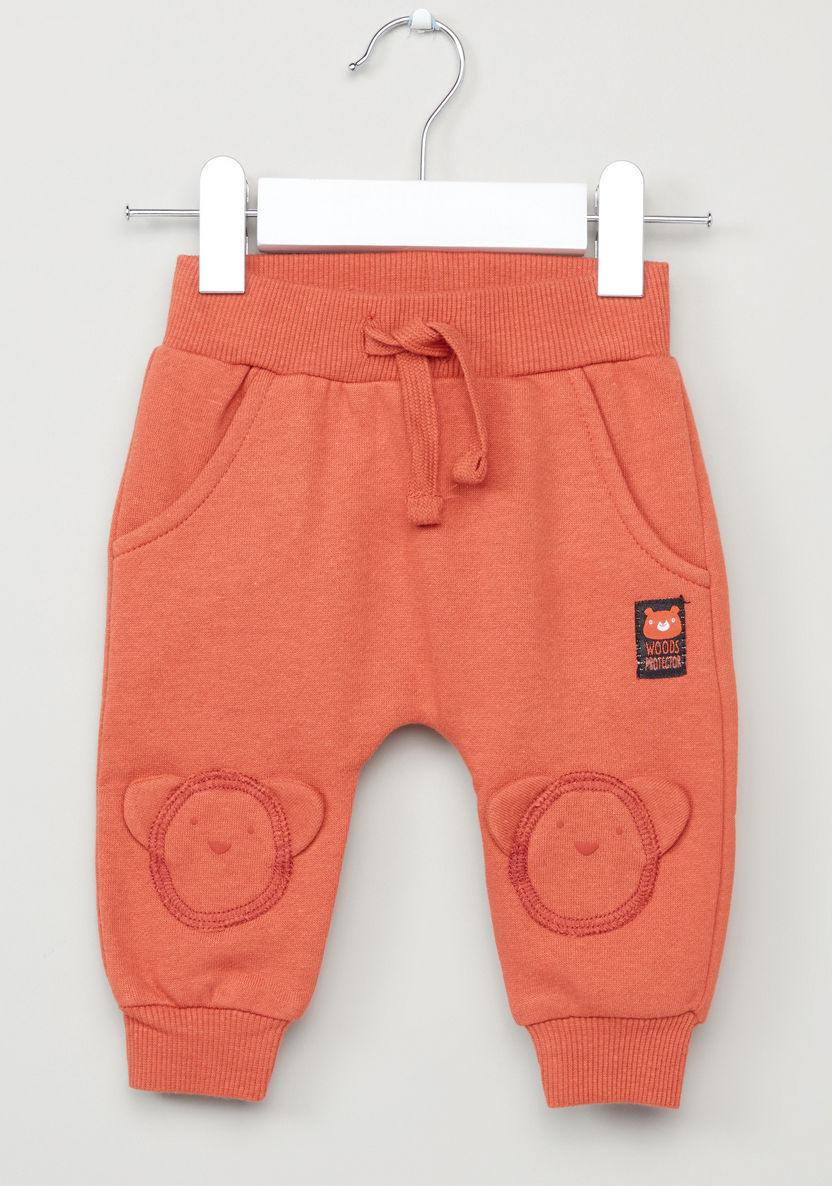 Juniors Bear Graphic Pull-On Joggers-Joggers-image-0