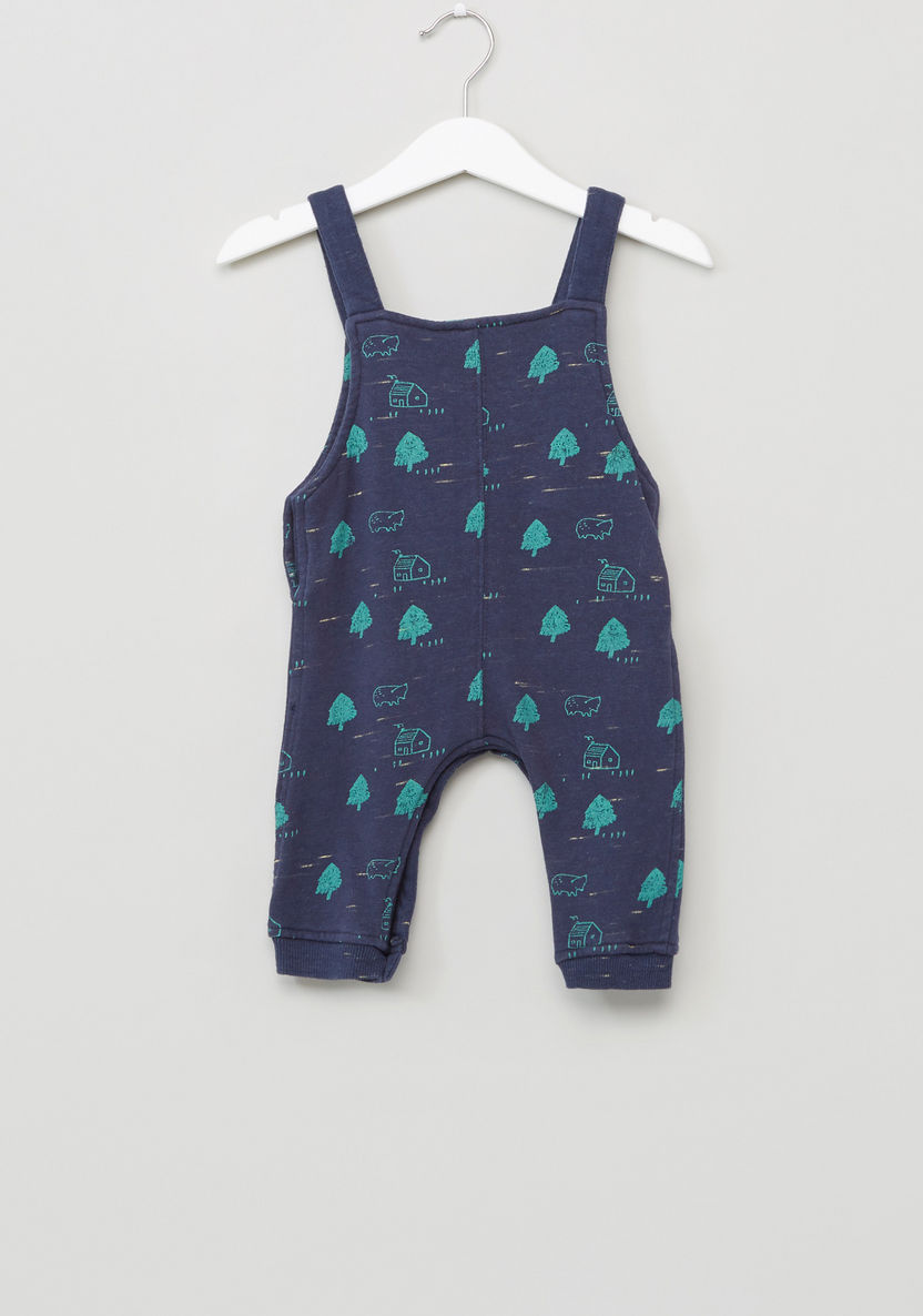Juniors Printed Dungarees-Rompers%2C Dungarees and Jumpsuits-image-2