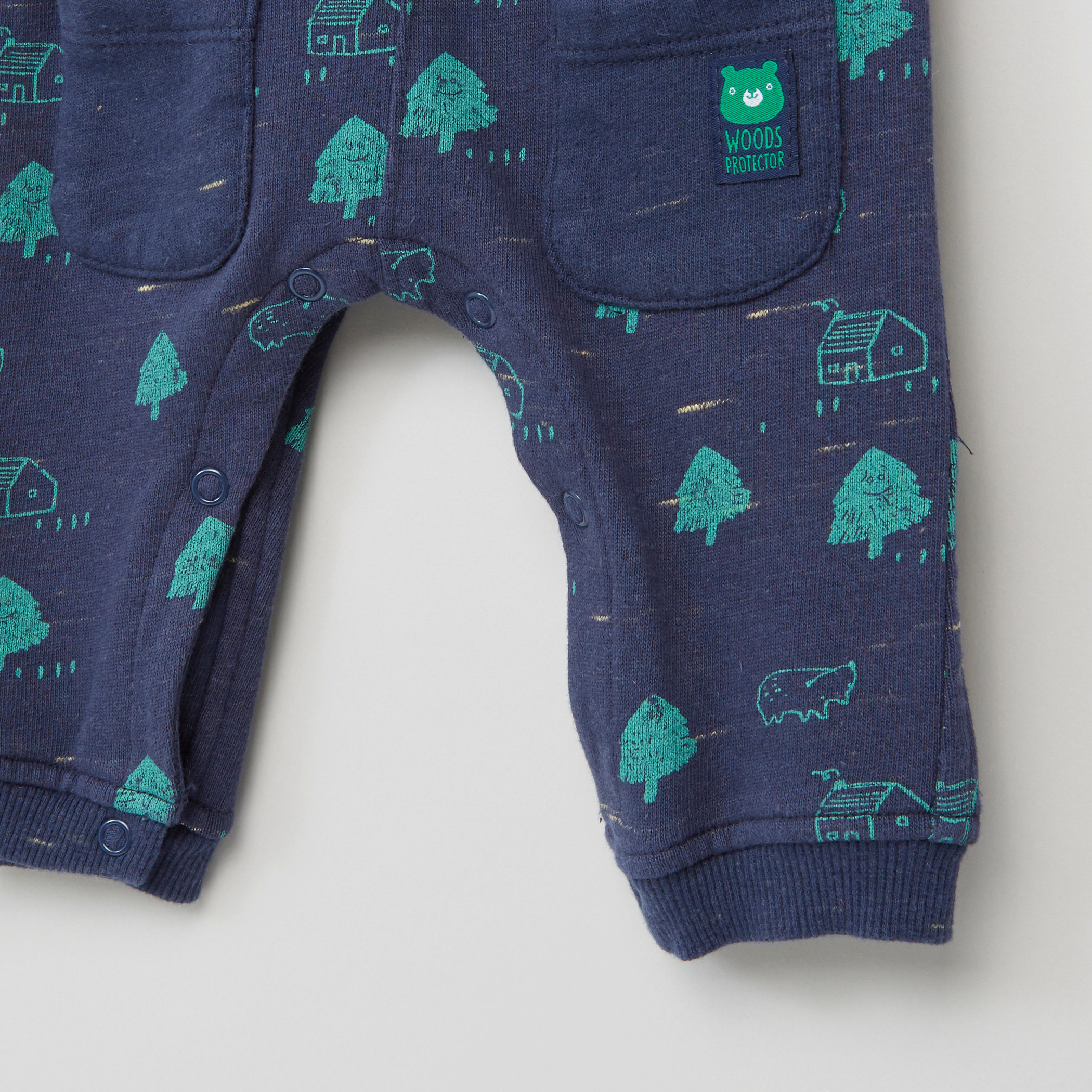 Juniors Printed Dungarees-baby-boys-clothing-winterwear-rompers-image-4