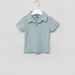 Giggles Textured Polo Neck Short Sleeves T-shirt-T Shirts-thumbnail-0