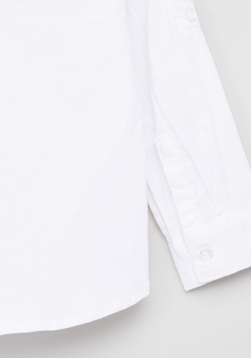 Giggles Mandarin Collar Long Sleeves Shirt-Shirts-image-3