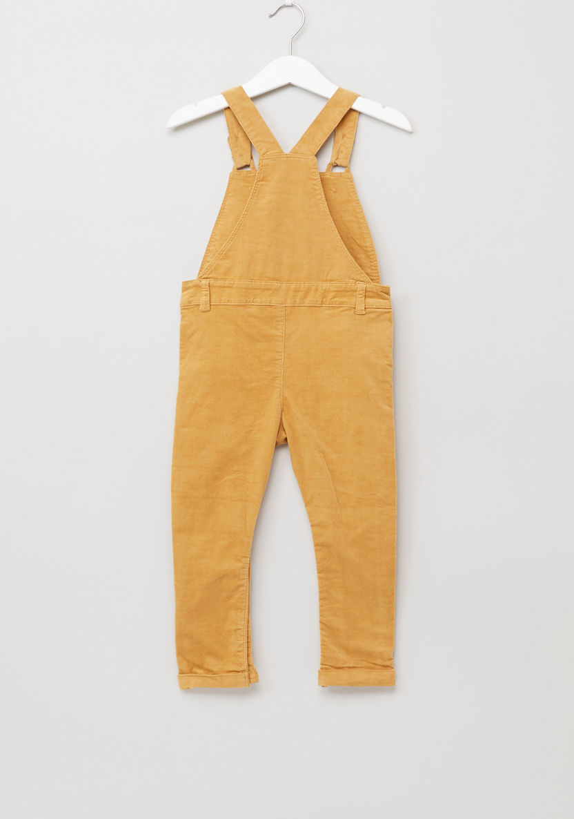 Giggles Printed T-shirt with Cord Dungarees-Clothes Sets-image-6