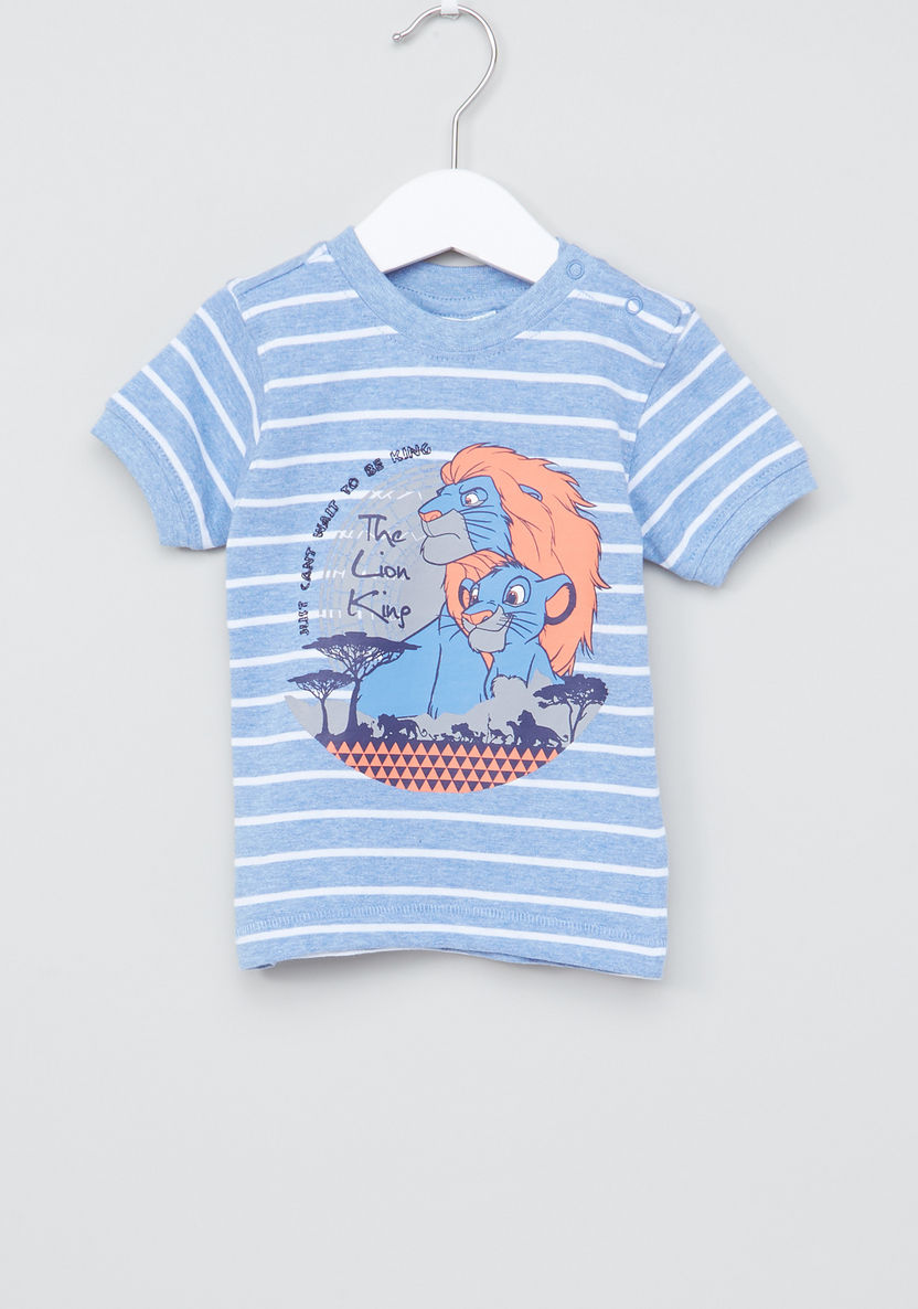 Lion King Graphic Printed T-shirt-T Shirts-image-0