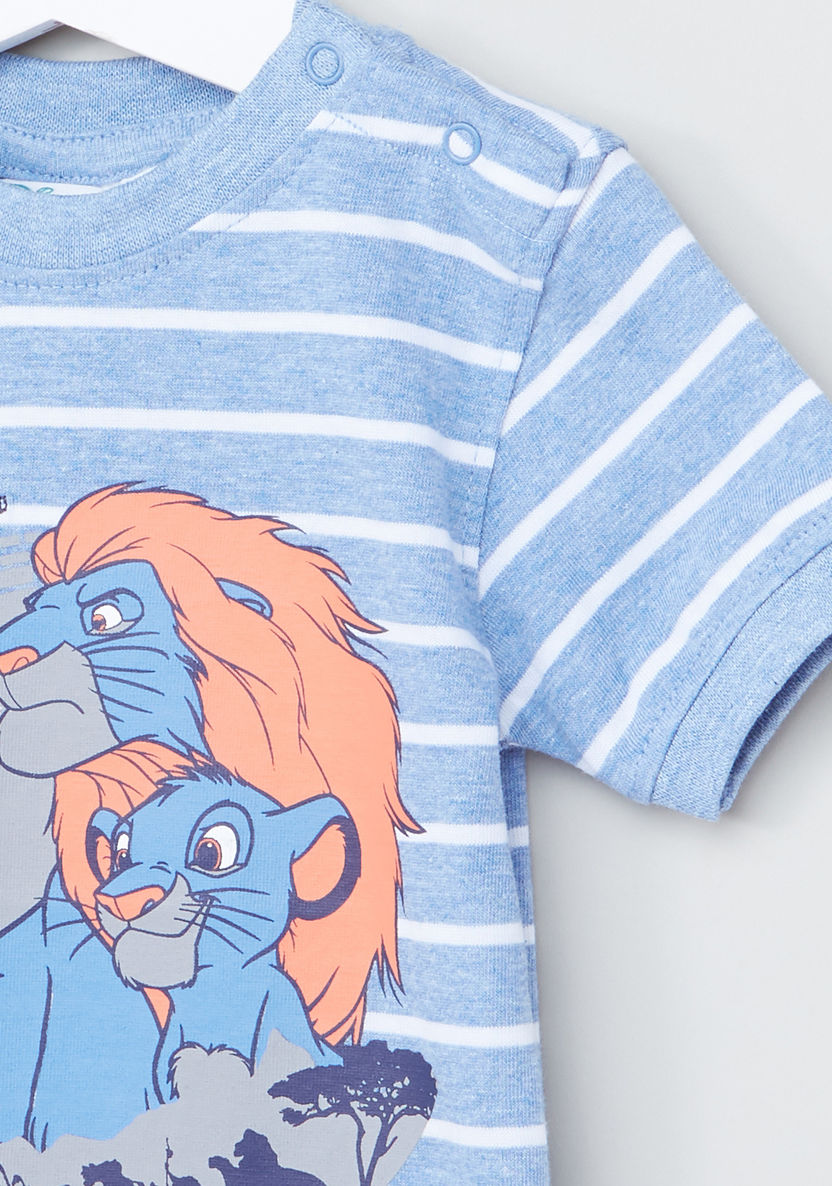 Lion King Graphic Printed T-shirt-T Shirts-image-1