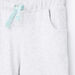 Juniors Melange Shorts with Drawstring and Pocket Detail-Shorts-thumbnail-1