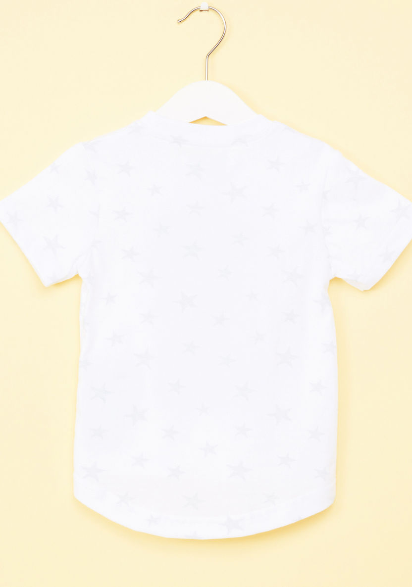 Juniors Printed Short Sleeves T-shirt - Set of 2-T Shirts-image-3